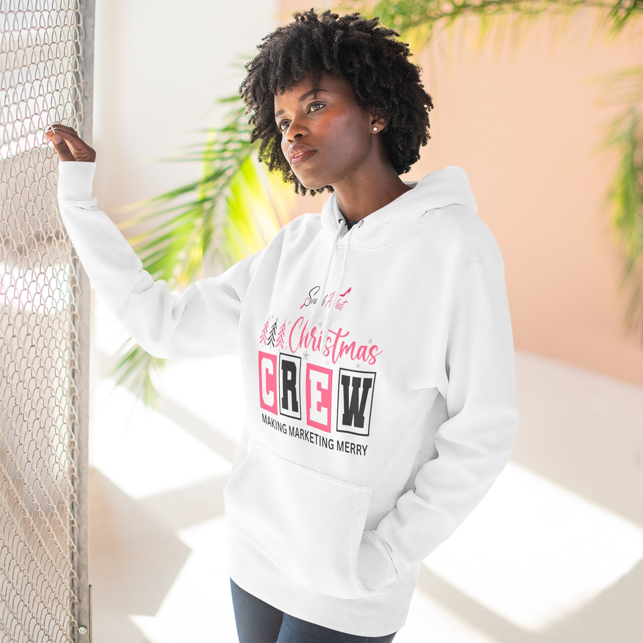 Christmas Crew Hoodie — "Search Perfect" Marketing Team Holiday Pullover