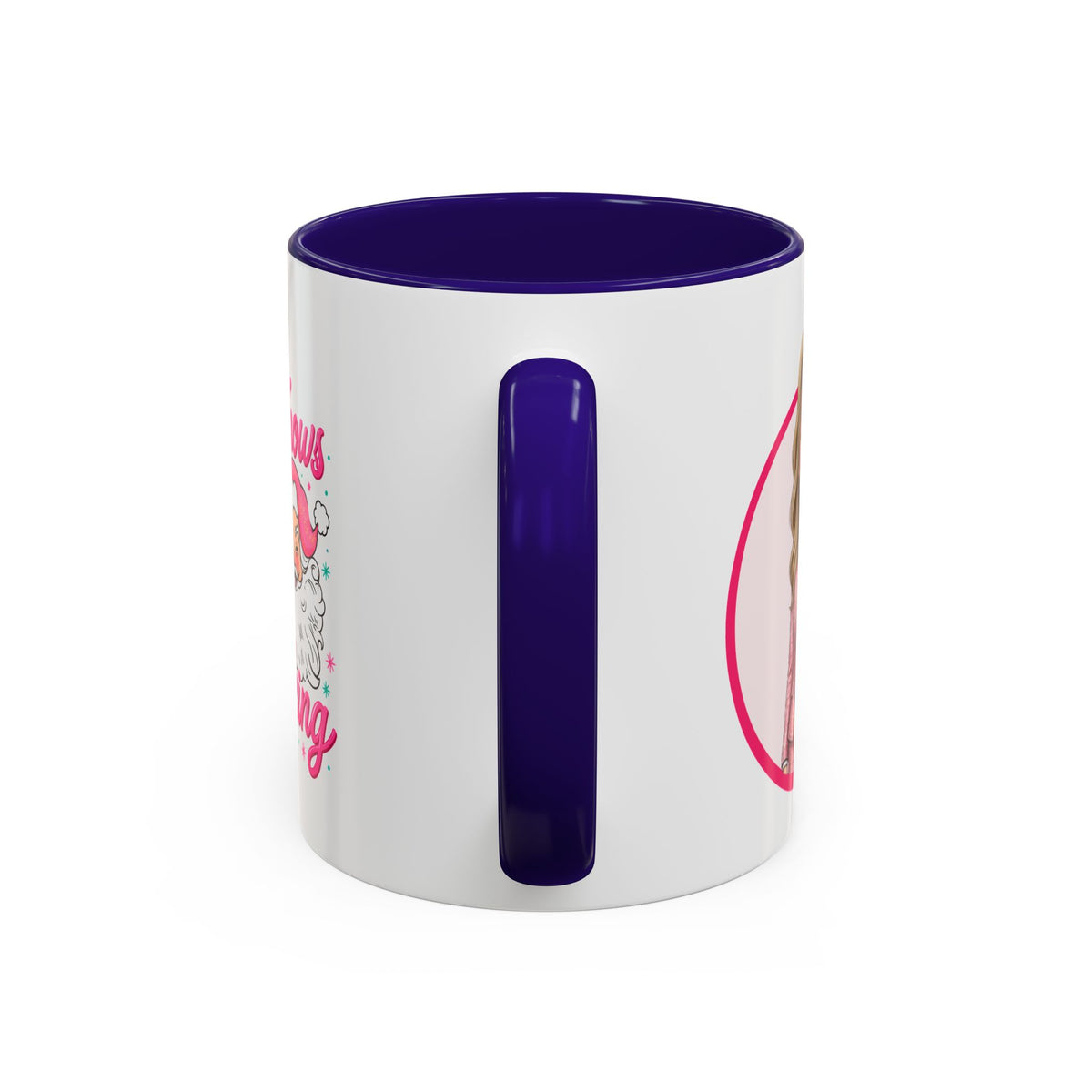 He Knows When You’re Not Ranking Funny Santa Mug with Caricature
