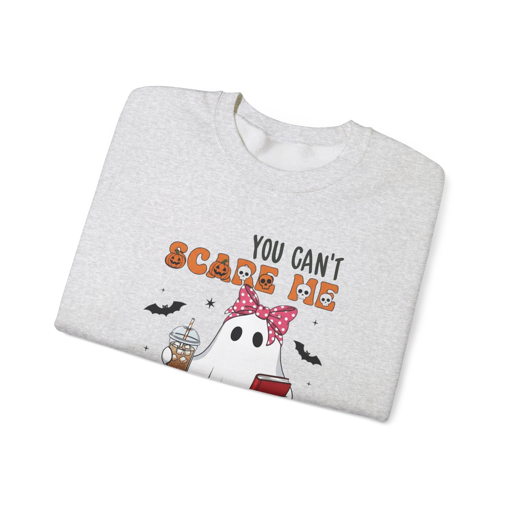 Funny Marketing Sweatshirt, Cute Ghost Ghoul Design, Halloween Gift, Unisex Crewneck, Work Humor