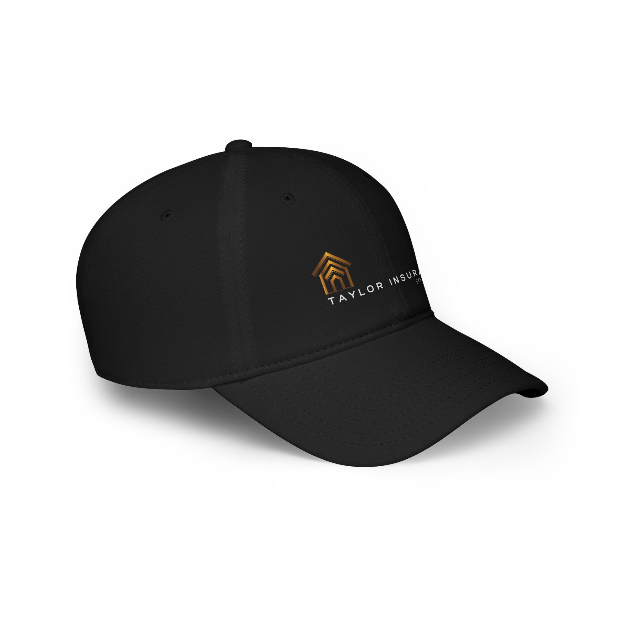 Low Profile Baseball Cap White Logo  - Monette Taylor