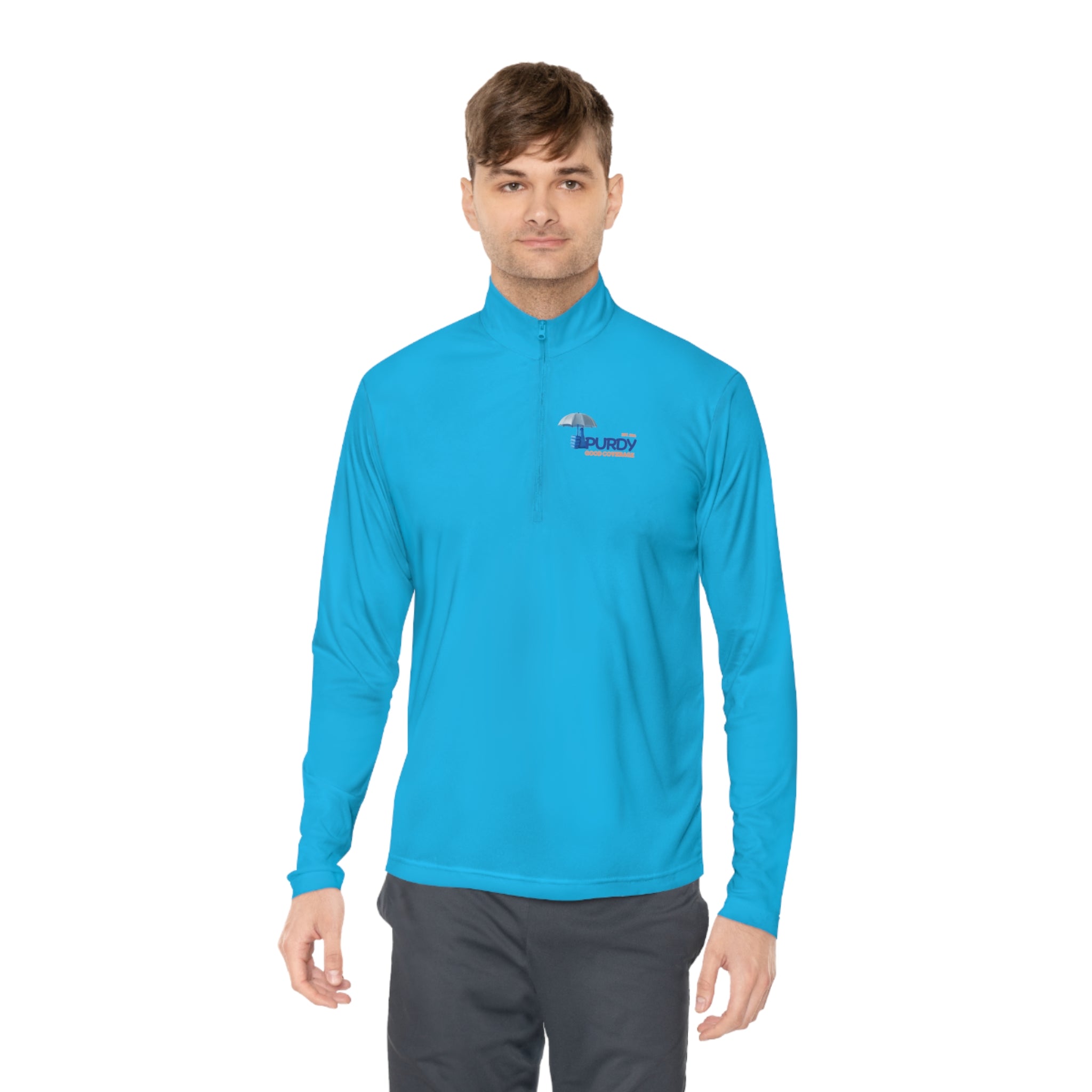 Unisex Quarter-Zip Pullover - Kevin Purdy Logo