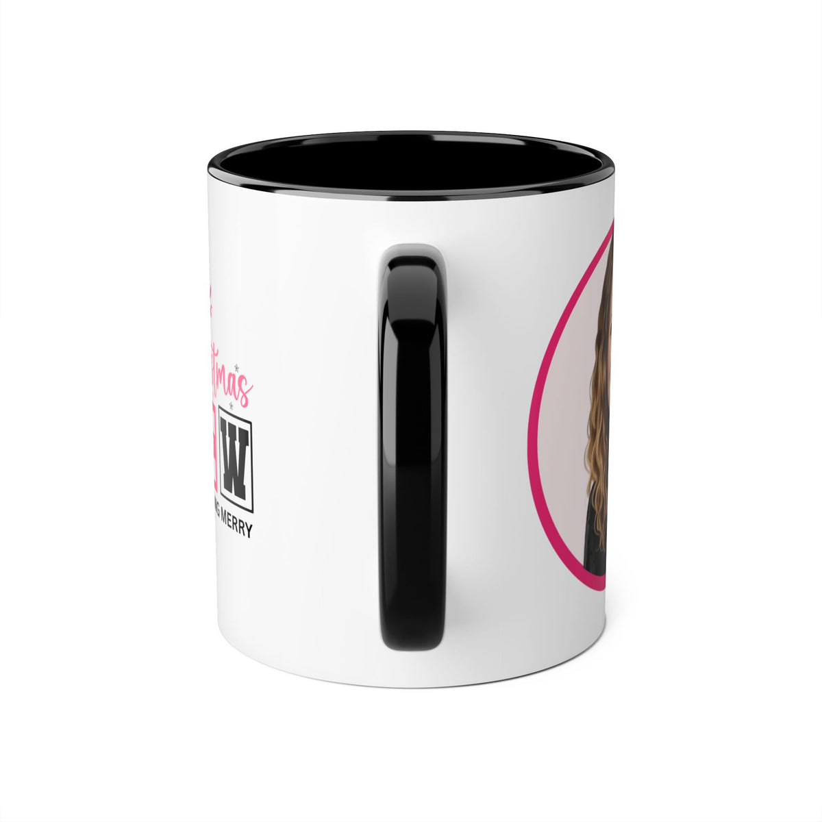 Penni  Caricature Portrait Accent Mug — Search Perfect Caricature Christmas