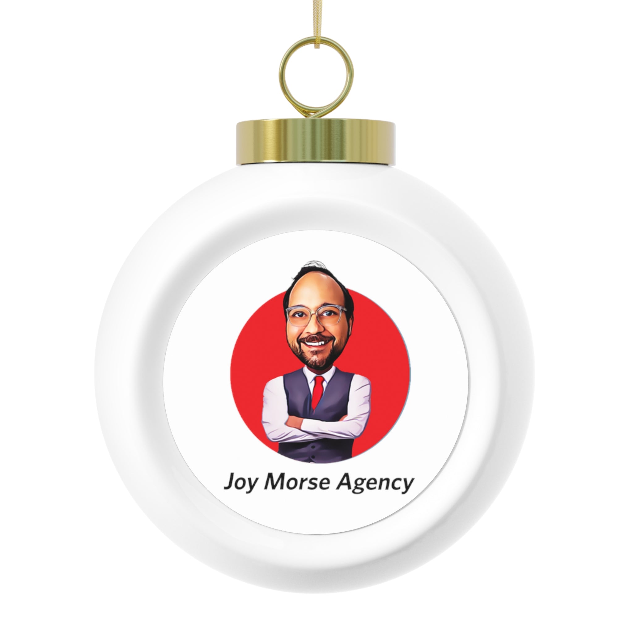 Joy Morse Agency Christmas Ball Ornament - Edwin