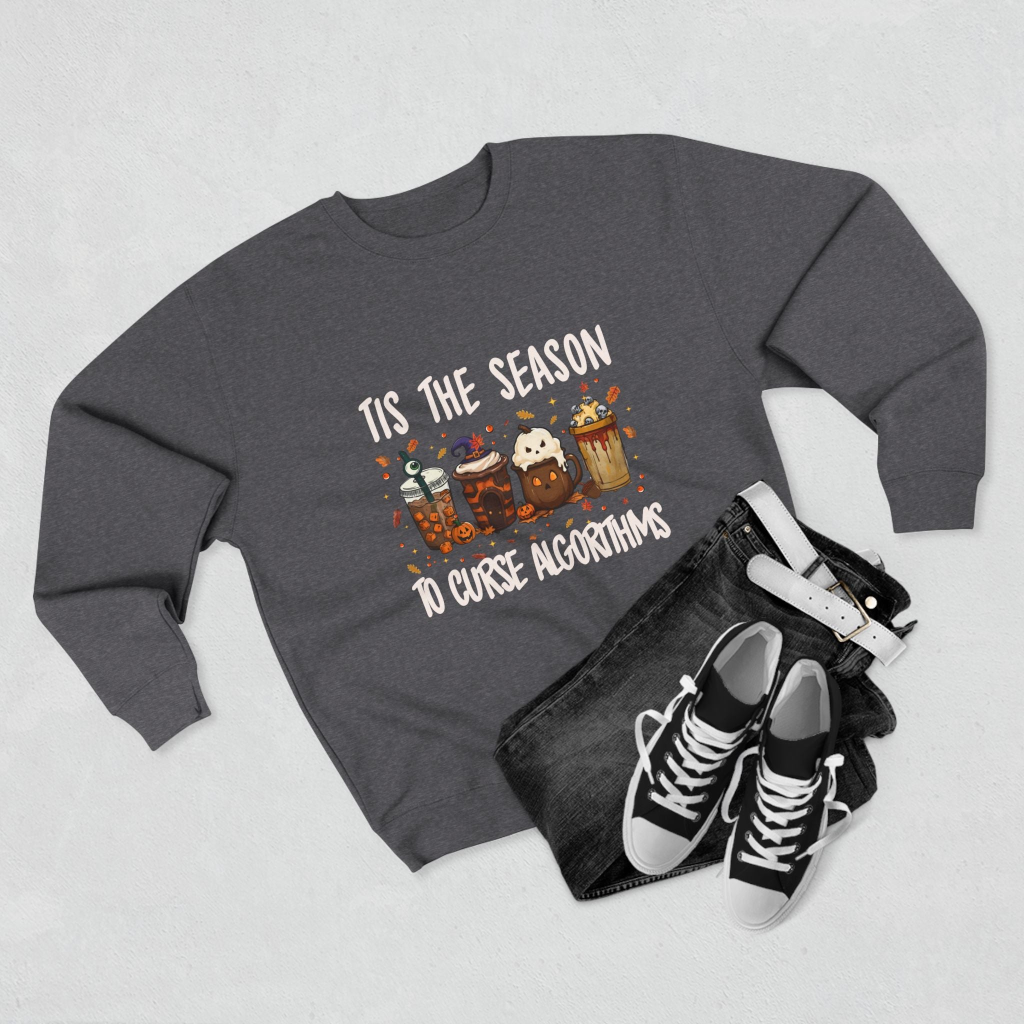 Tis the Season Marketing Unisex Crewneck Sweatshirt, Casual Gift, Halloween Apparel, Office Humor Clothing, Relaxed Fit Sweatshirt