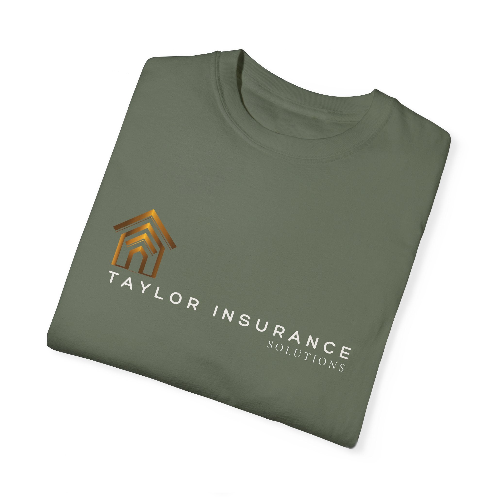 Unisex Garment-Dyed T-shirt White Logo - Monette Taylor