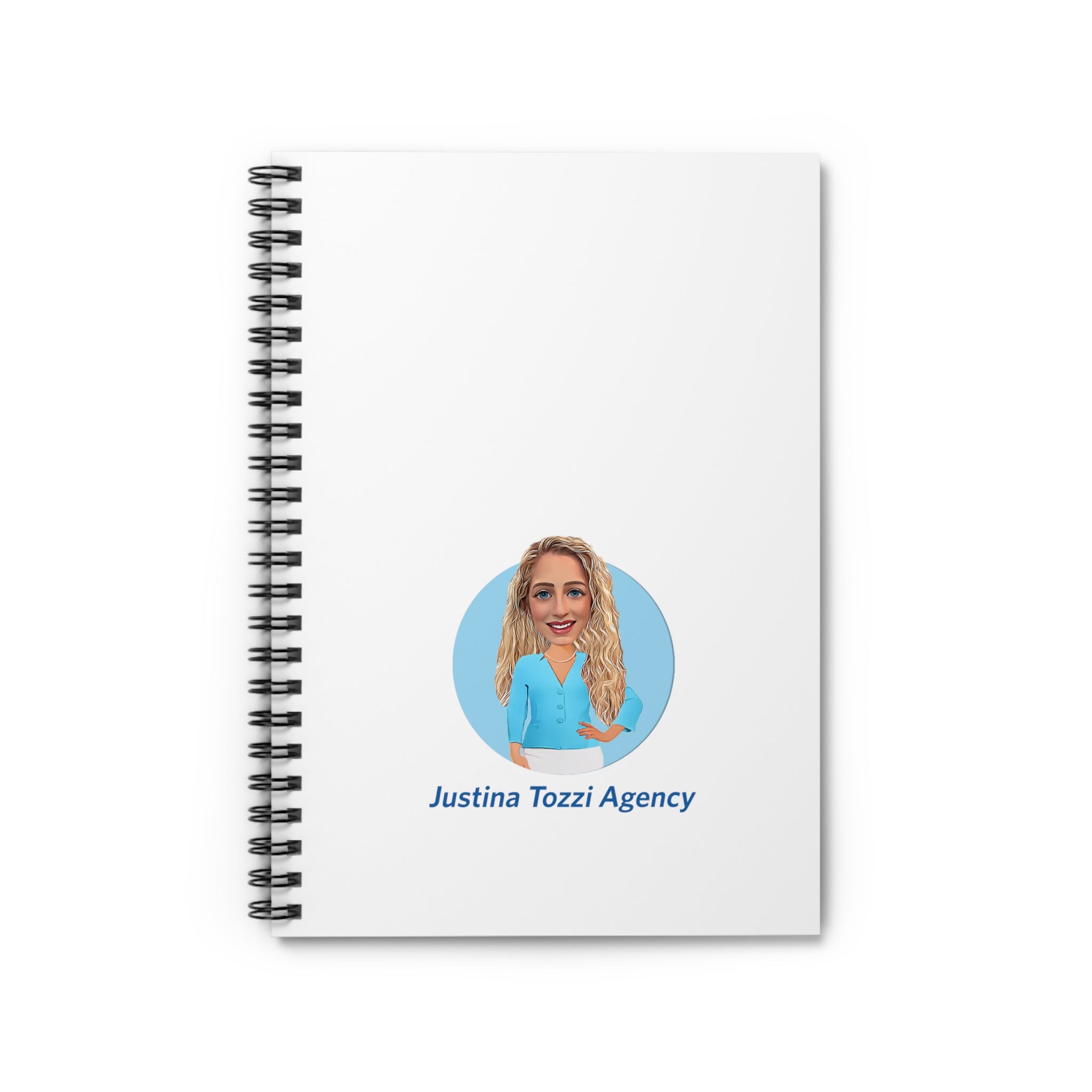 Justina Tozzi Agency  Caricature Spiral Notebook - Justina