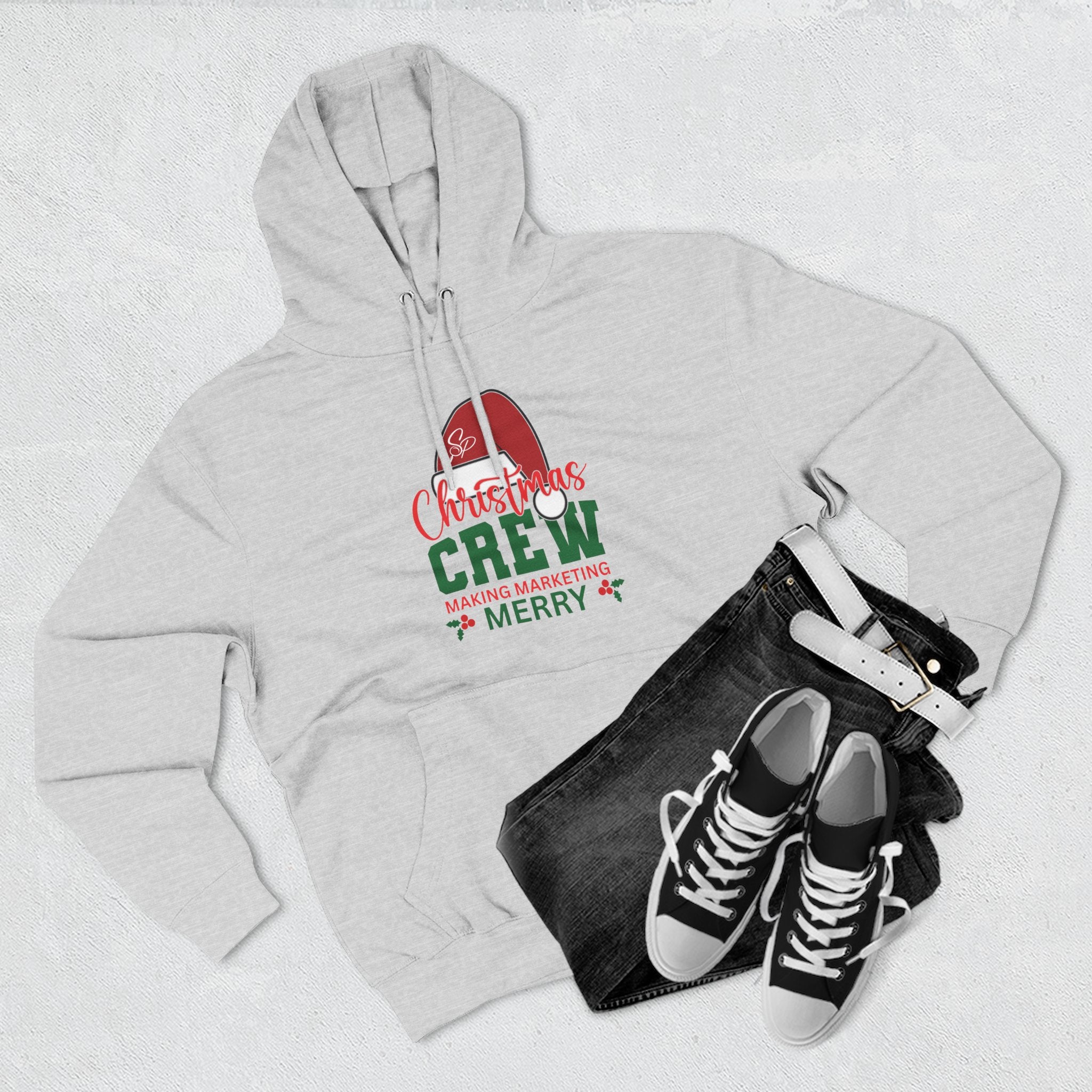Unisex Christmas Crew Hoodie -  Search Perfect Making Marketing Merry Holiday Sweatshirt