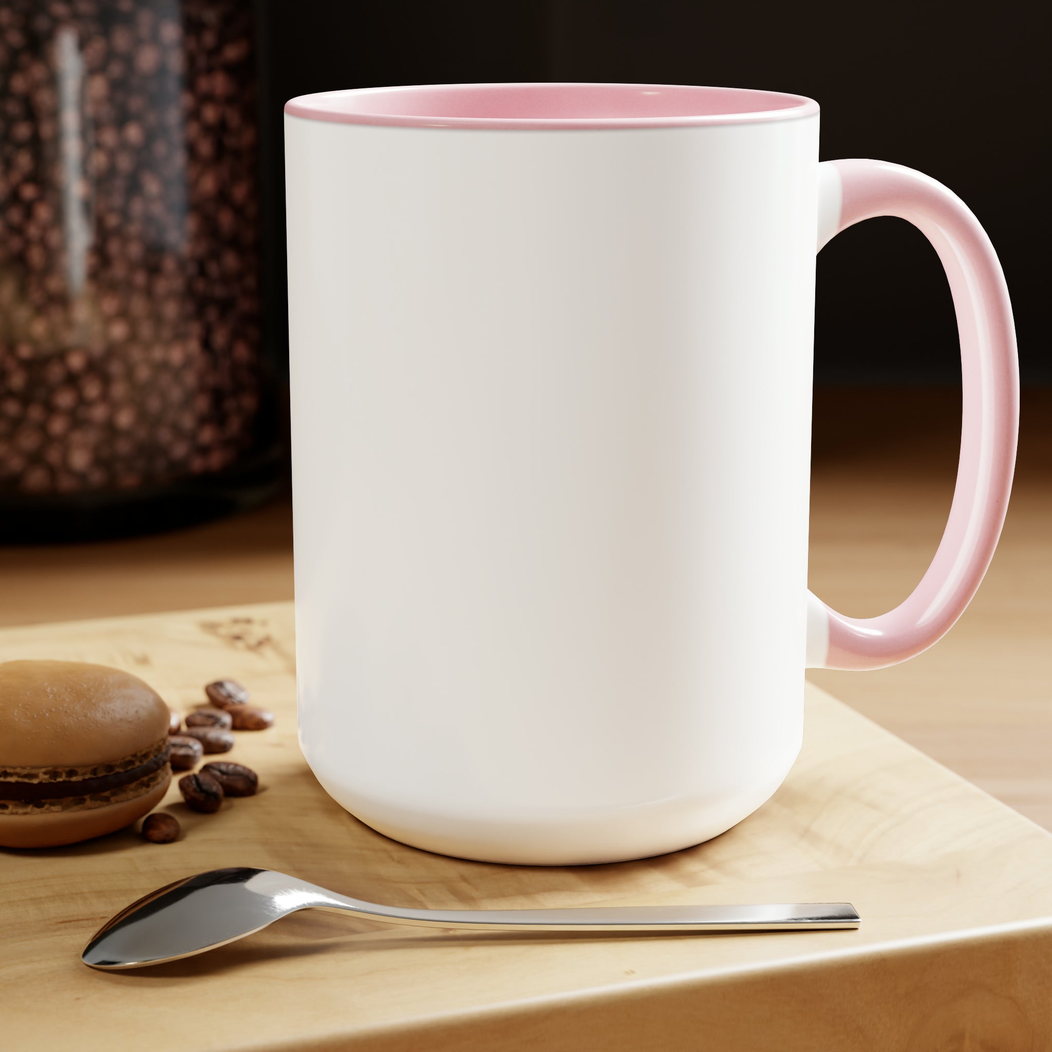 Justina Tozzi Agency Caricature Two-Tone Coffee Mugs, 15oz - Ashley