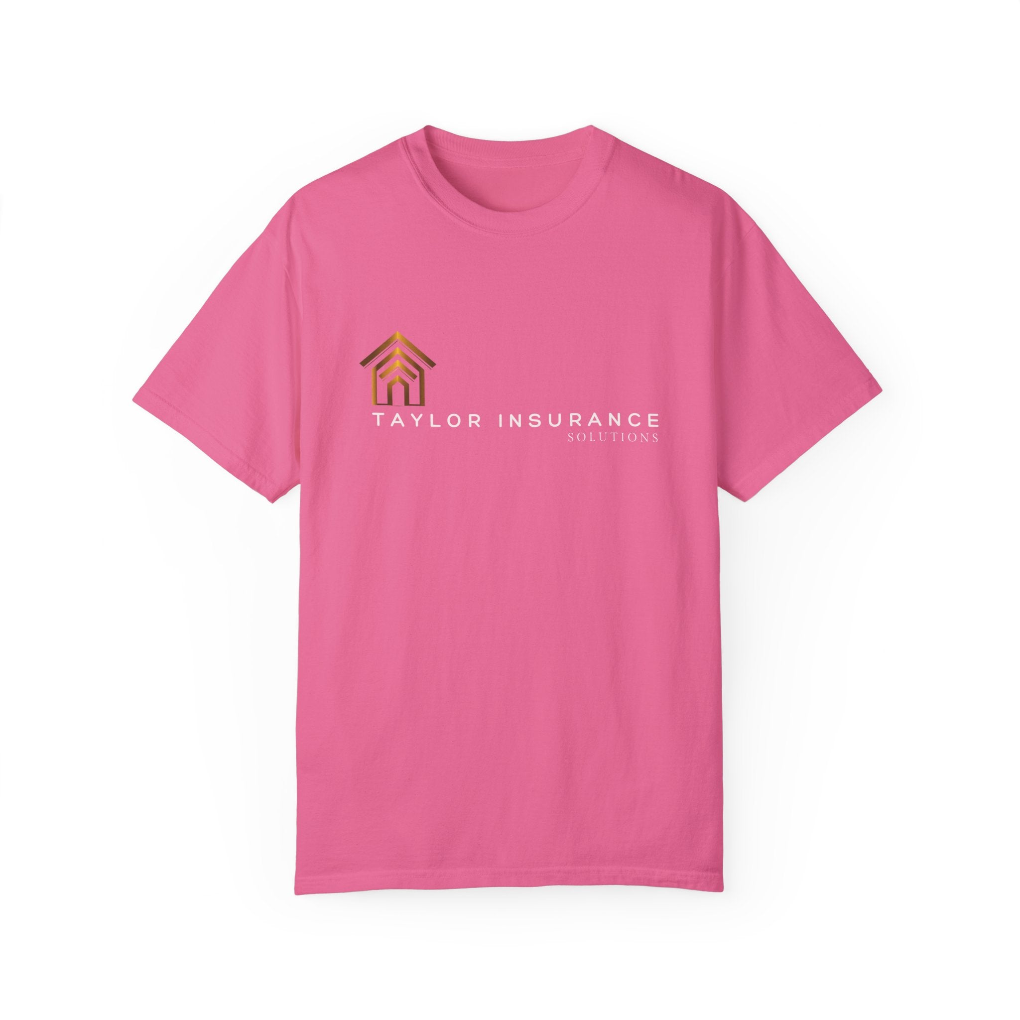 Unisex Garment-Dyed T-shirt White Logo - Monette Taylor