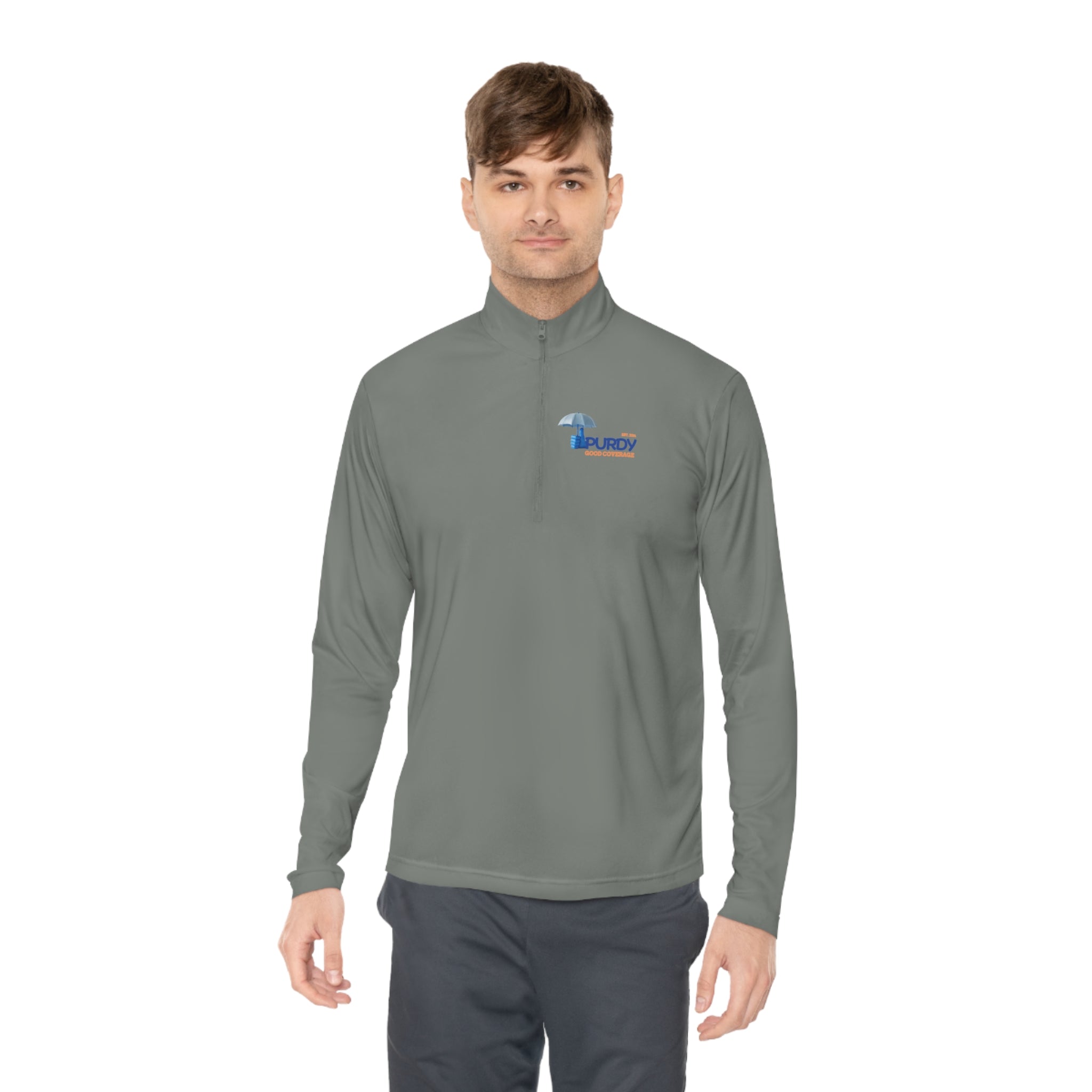 Unisex Quarter-Zip Pullover - Kevin Purdy Logo