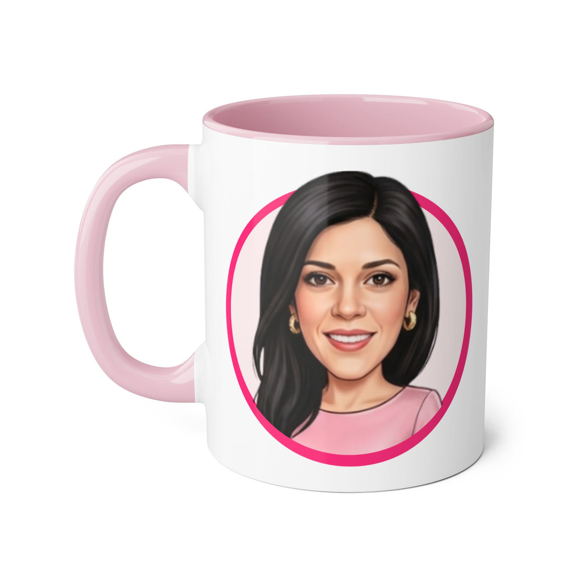Rosa  Caricature Portrait Accent Mug — Search Perfect Caricature Christmas