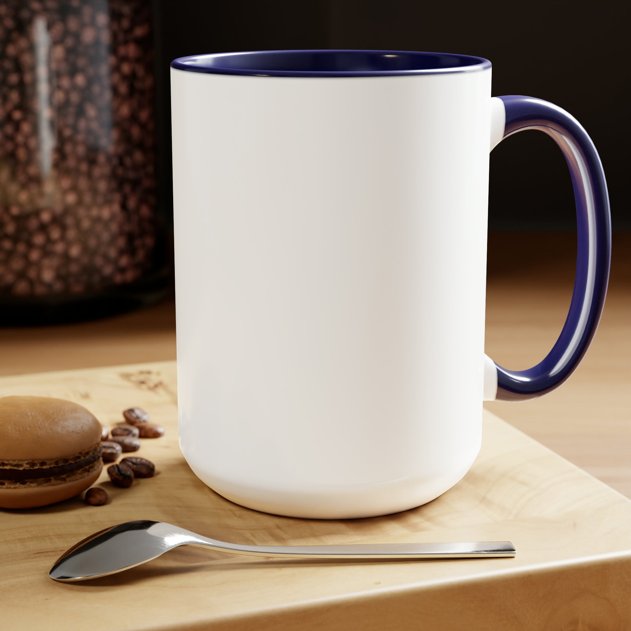 Justina Tozzi Agency Caricature Two-Tone Coffee Mugs, 15oz - Ashley
