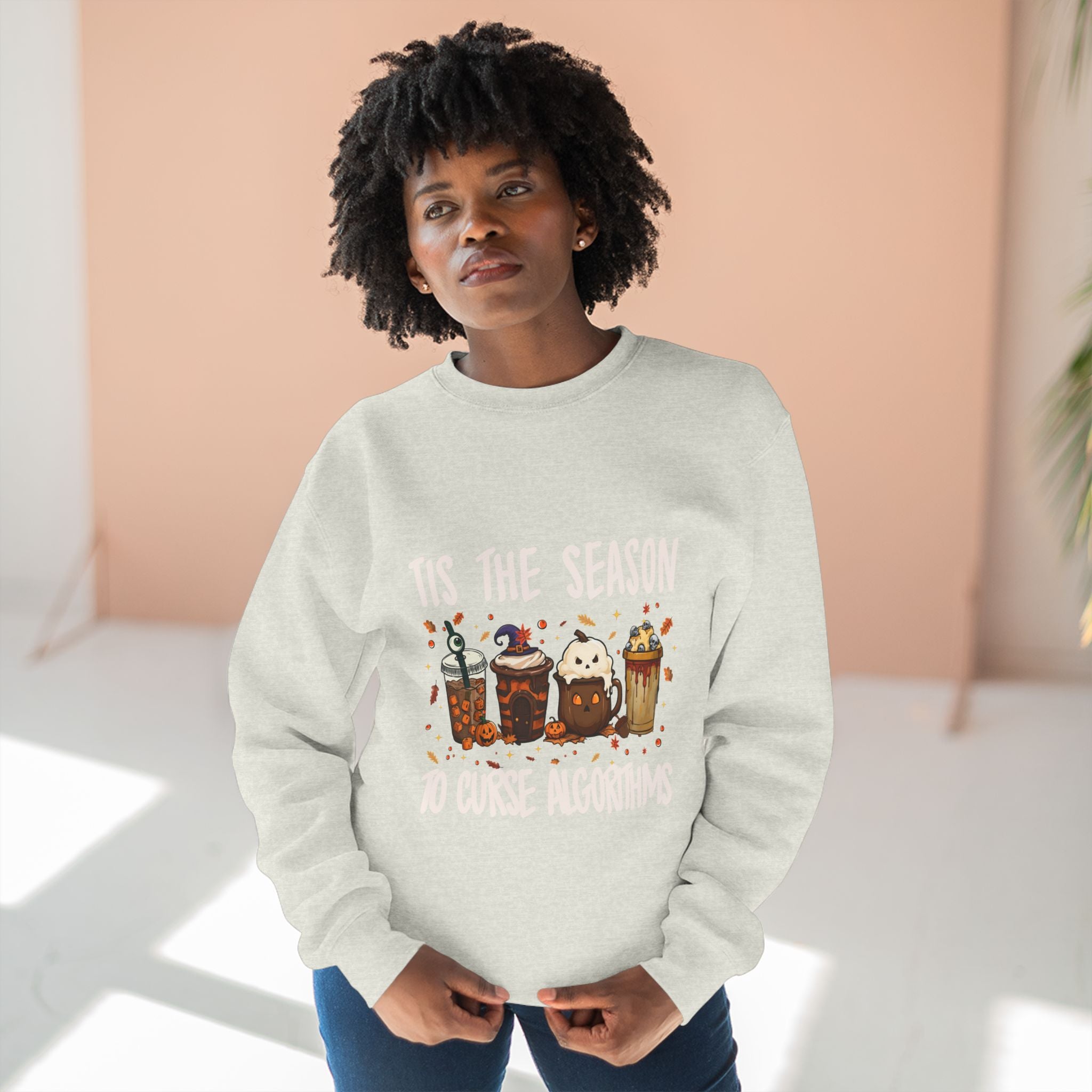 Tis the Season Marketing Unisex Crewneck Sweatshirt, Casual Gift, Halloween Apparel, Office Humor Clothing, Relaxed Fit Sweatshirt