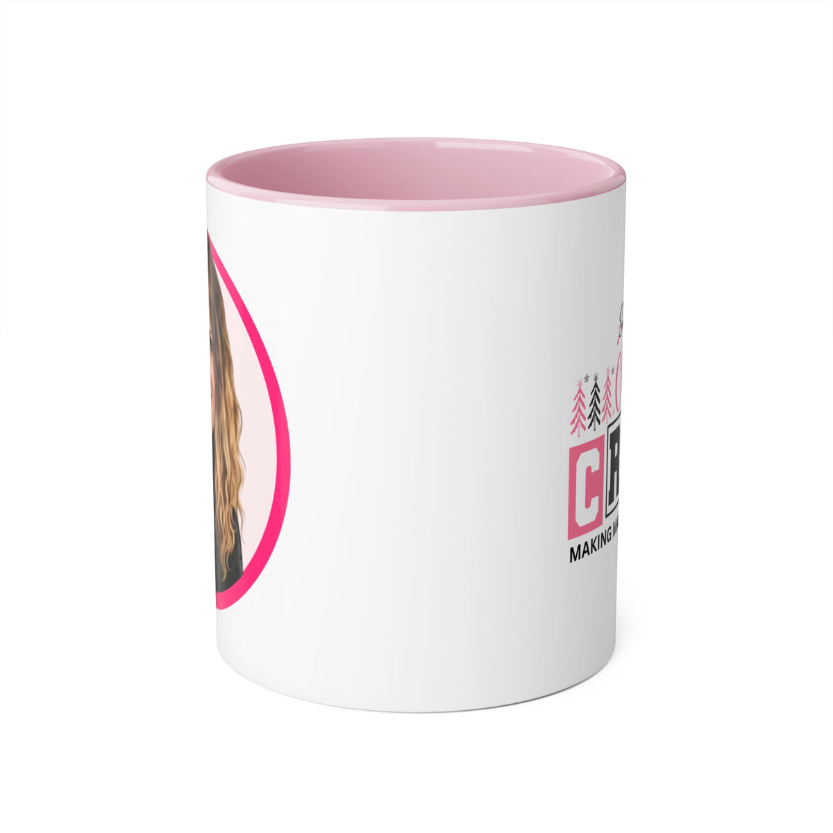 Penni  Caricature Portrait Accent Mug — Search Perfect Caricature Christmas