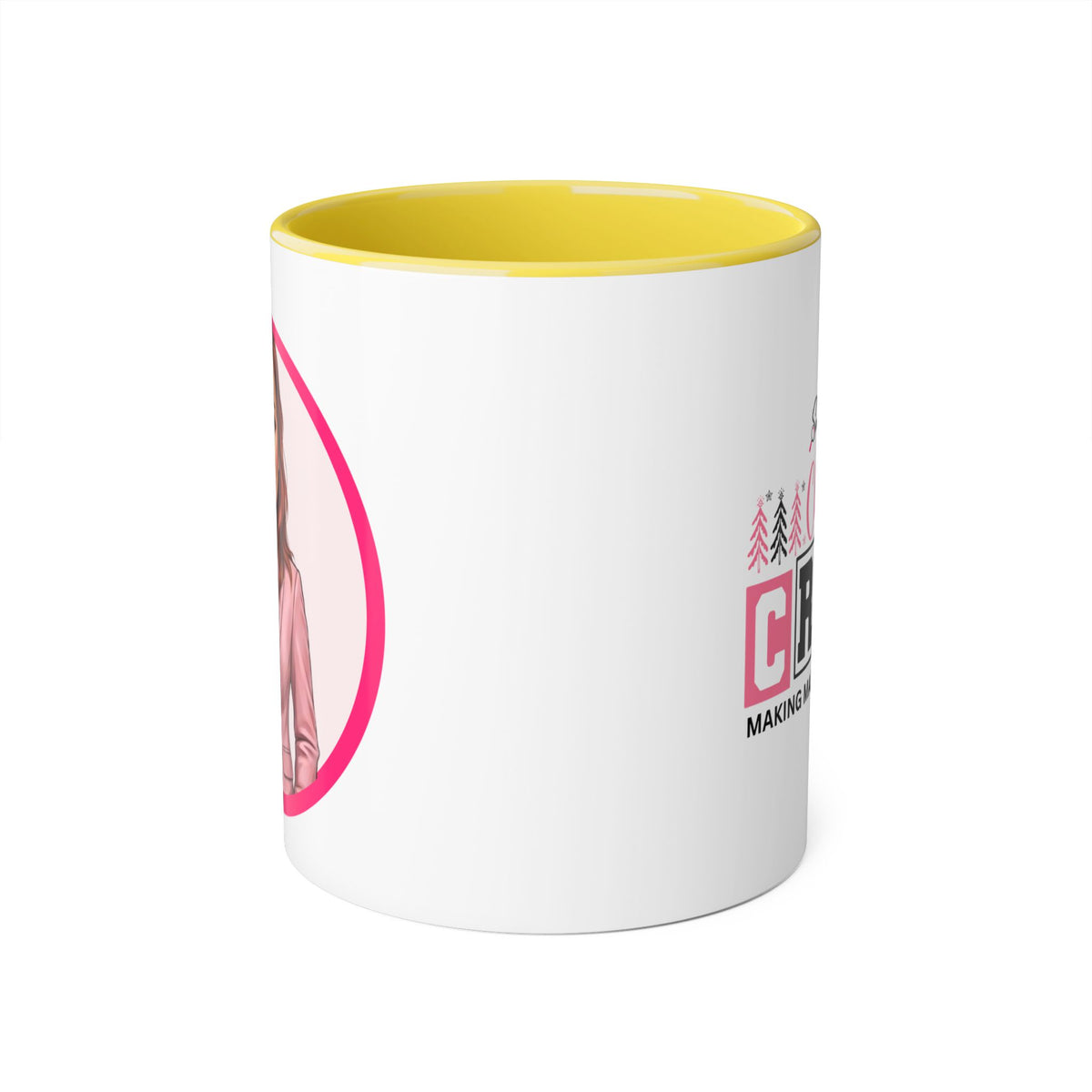 Heather T Caricature Portrait Accent Mug — Search Perfect Caricature Christmas