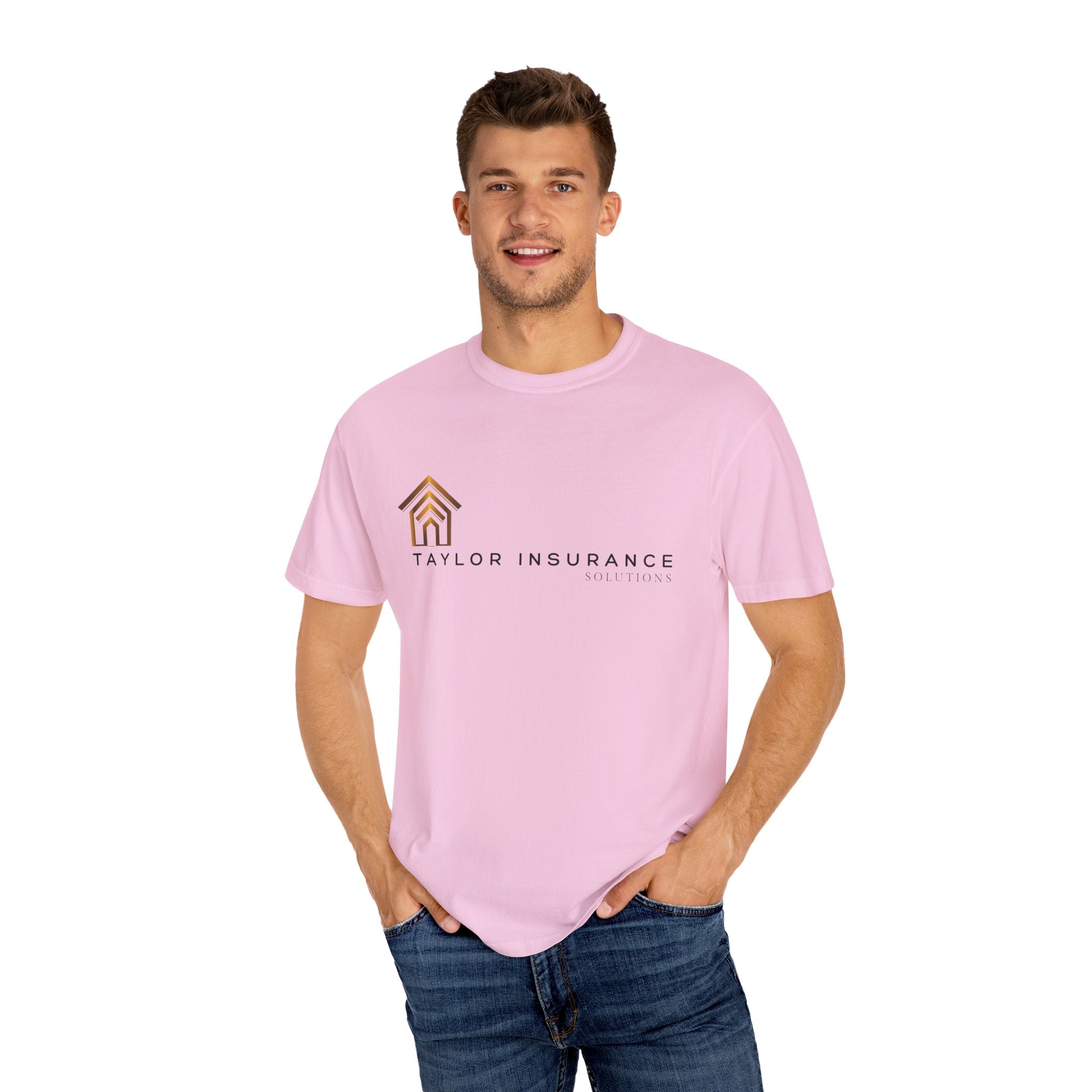 Unisex Garment-Dyed T-shirt Black Logo - Monette Taylor