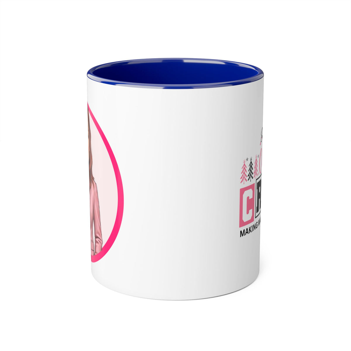 Heather T Caricature Portrait Accent Mug — Search Perfect Caricature Christmas