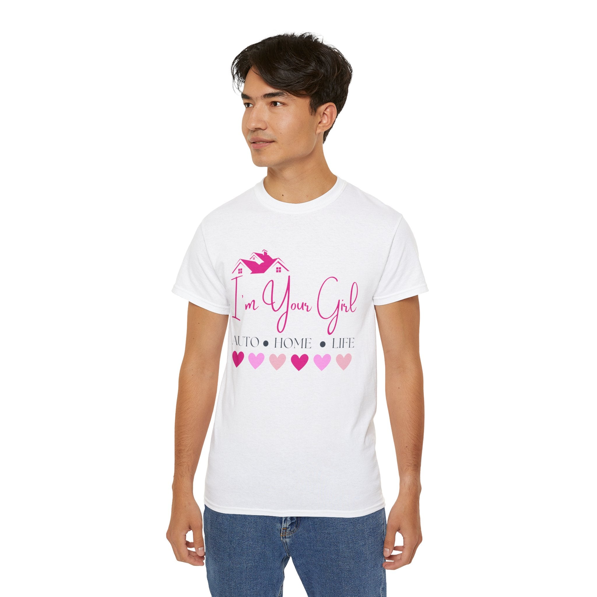 Insurance Agent Line Unisex Ultra Cotton Tee - I'm your girl Barbie pink