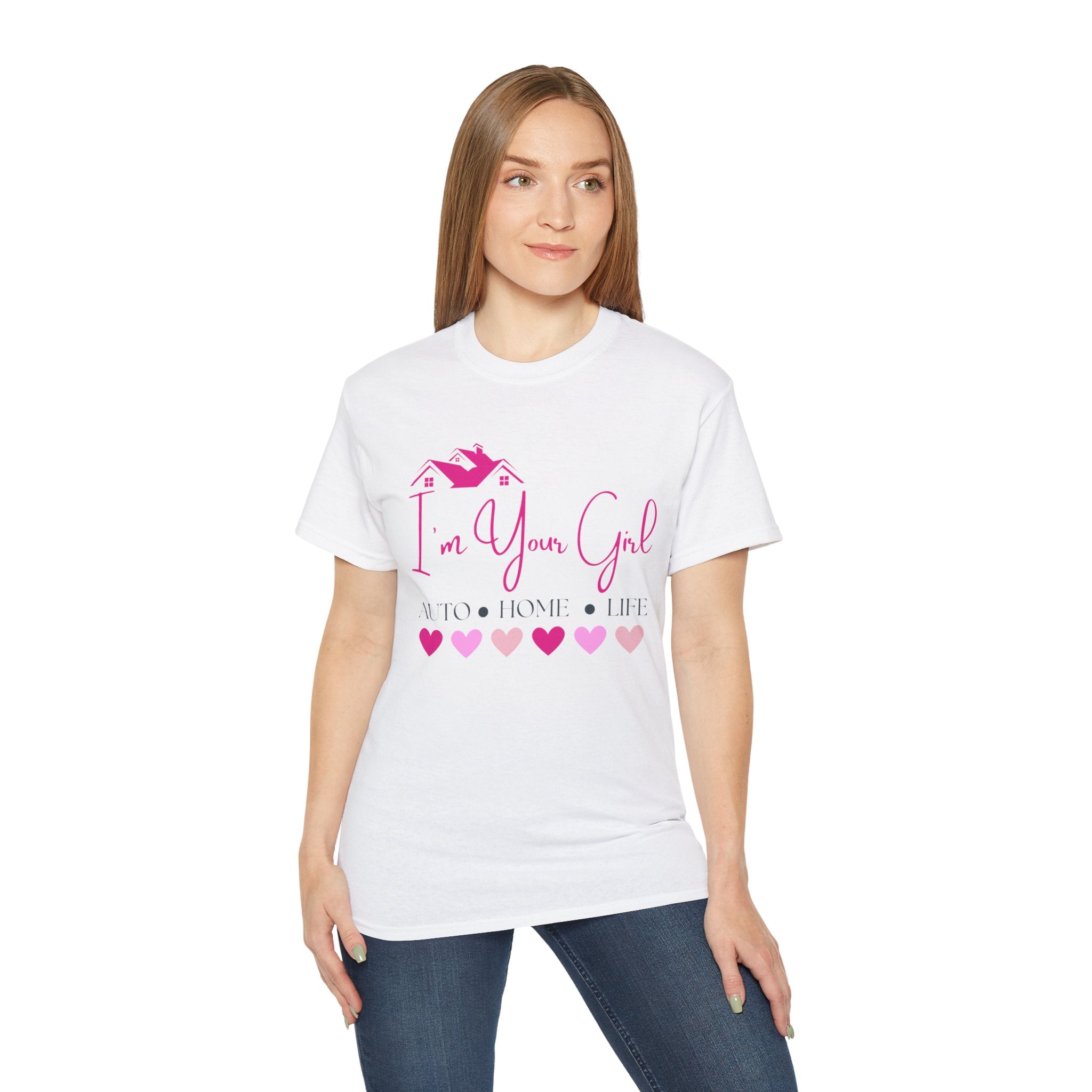 Insurance Agent Line Unisex Ultra Cotton Tee - I'm your girl Barbie pink