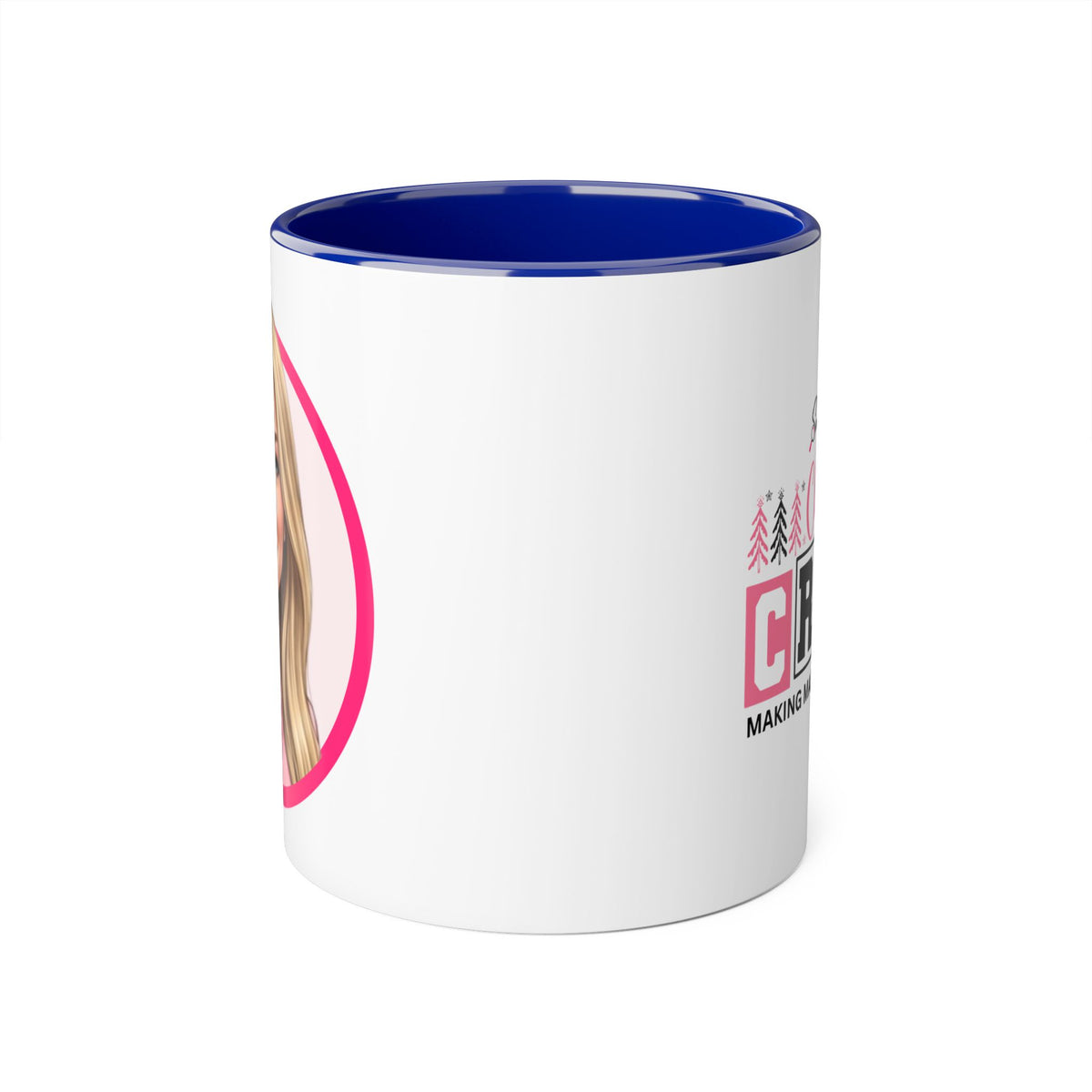 Cyndy Caricature Portrait Accent Mug — Search Perfect Caricature Christmas