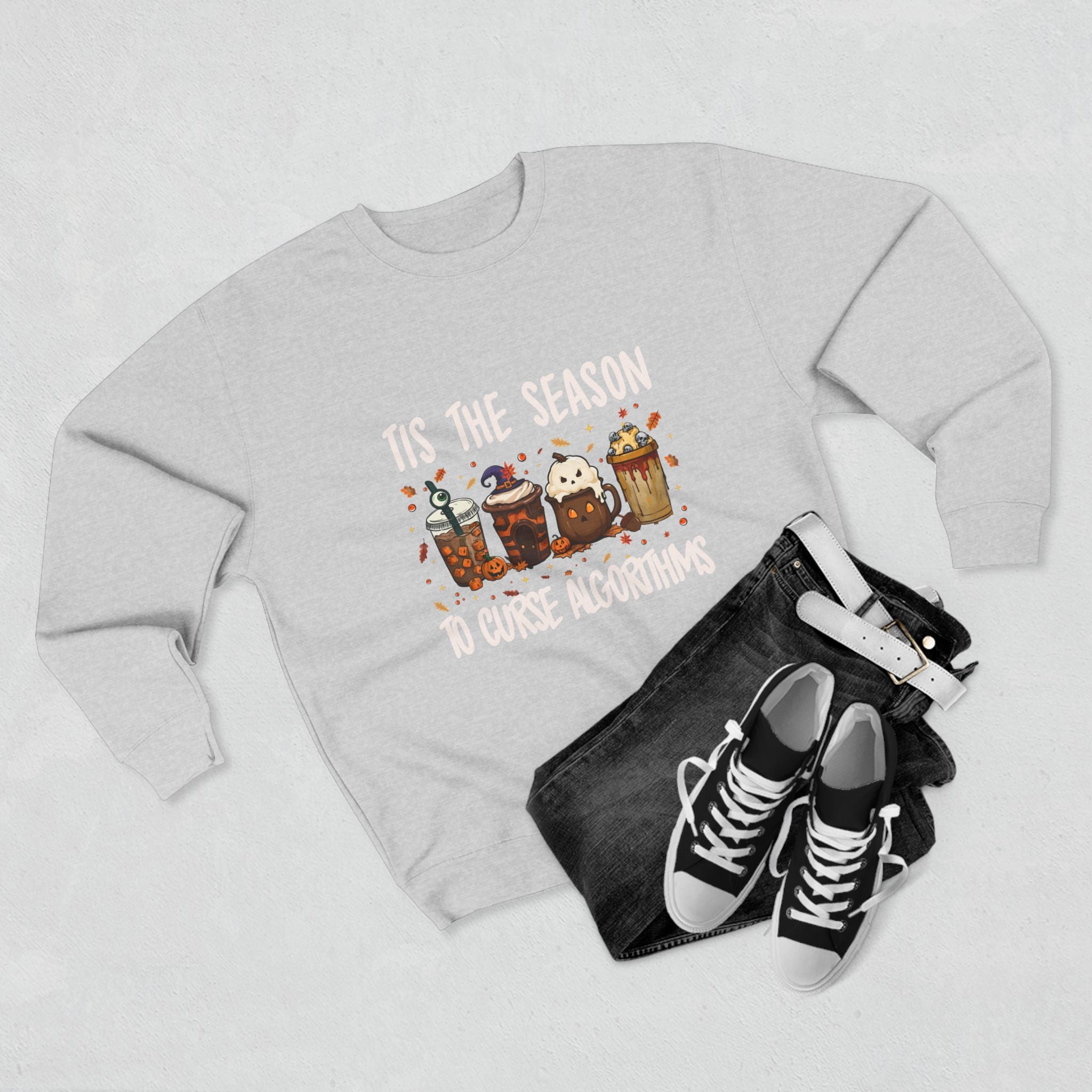 Tis the Season Marketing Unisex Crewneck Sweatshirt, Casual Gift, Halloween Apparel, Office Humor Clothing, Relaxed Fit Sweatshirt
