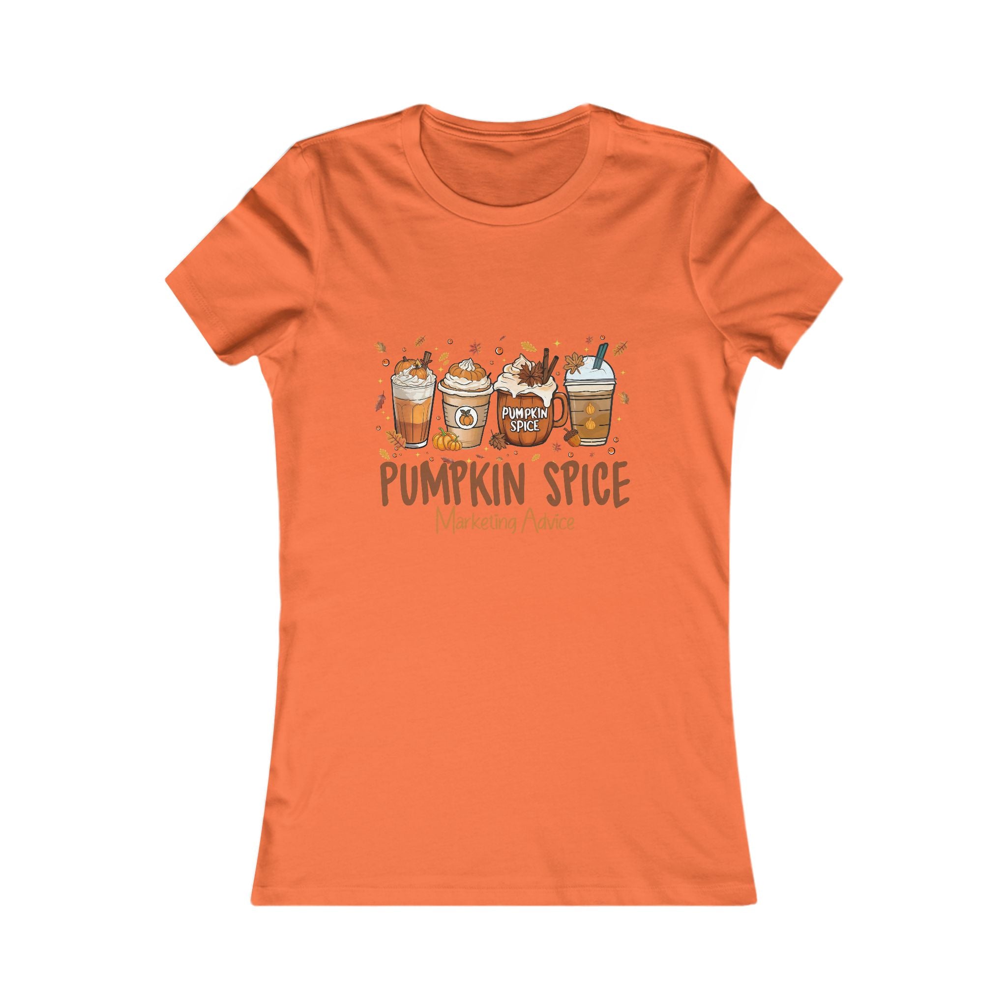 Pumpkin Spice  Marketing Advice Women's Tee - Cozy Fall Top, Cute Autumn Shirt, Gift for Coffee Lovers, Seasonal Fashion, Thanksgiving Apparel