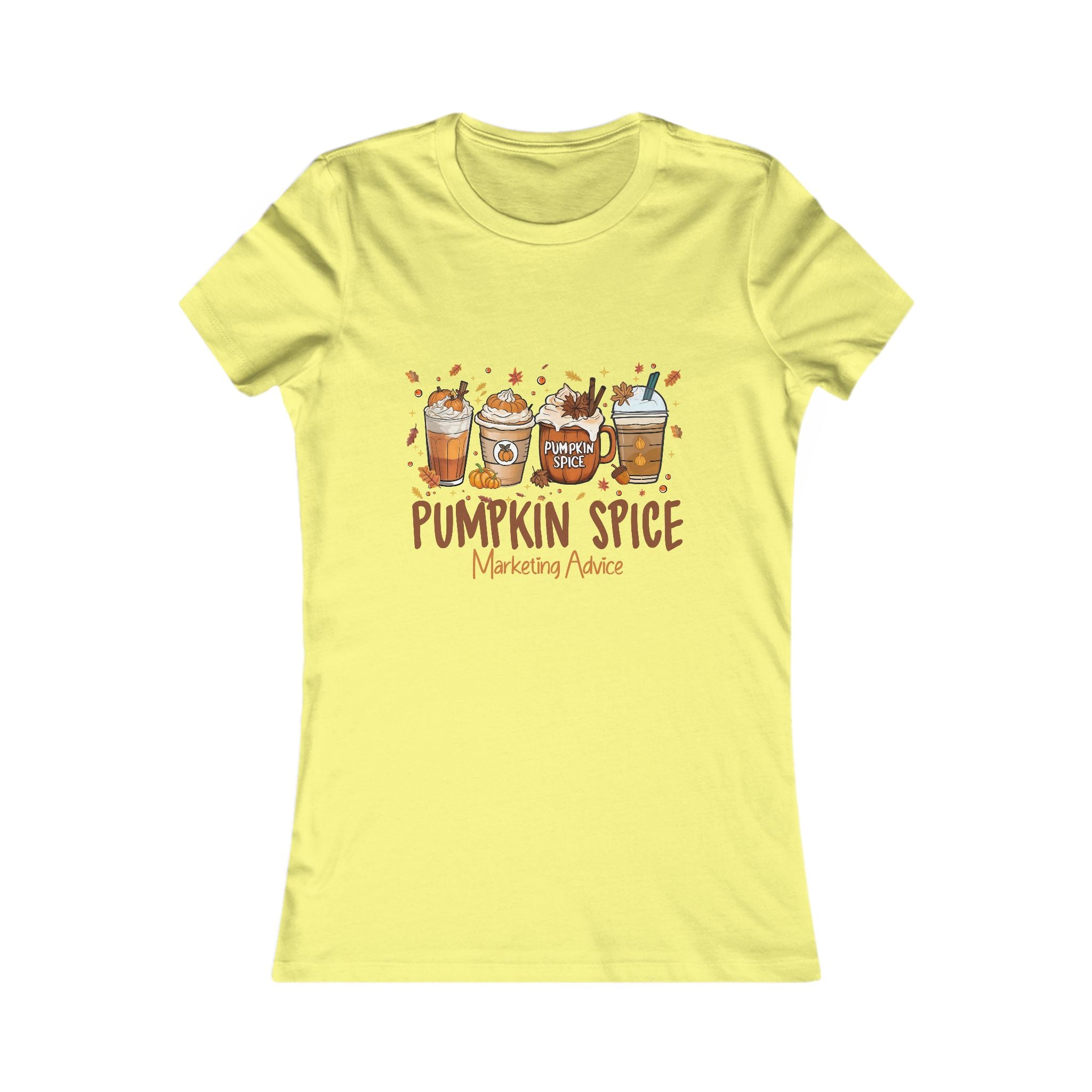 Pumpkin Spice  Marketing Advice Women's Tee - Cozy Fall Top, Cute Autumn Shirt, Gift for Coffee Lovers, Seasonal Fashion, Thanksgiving Apparel