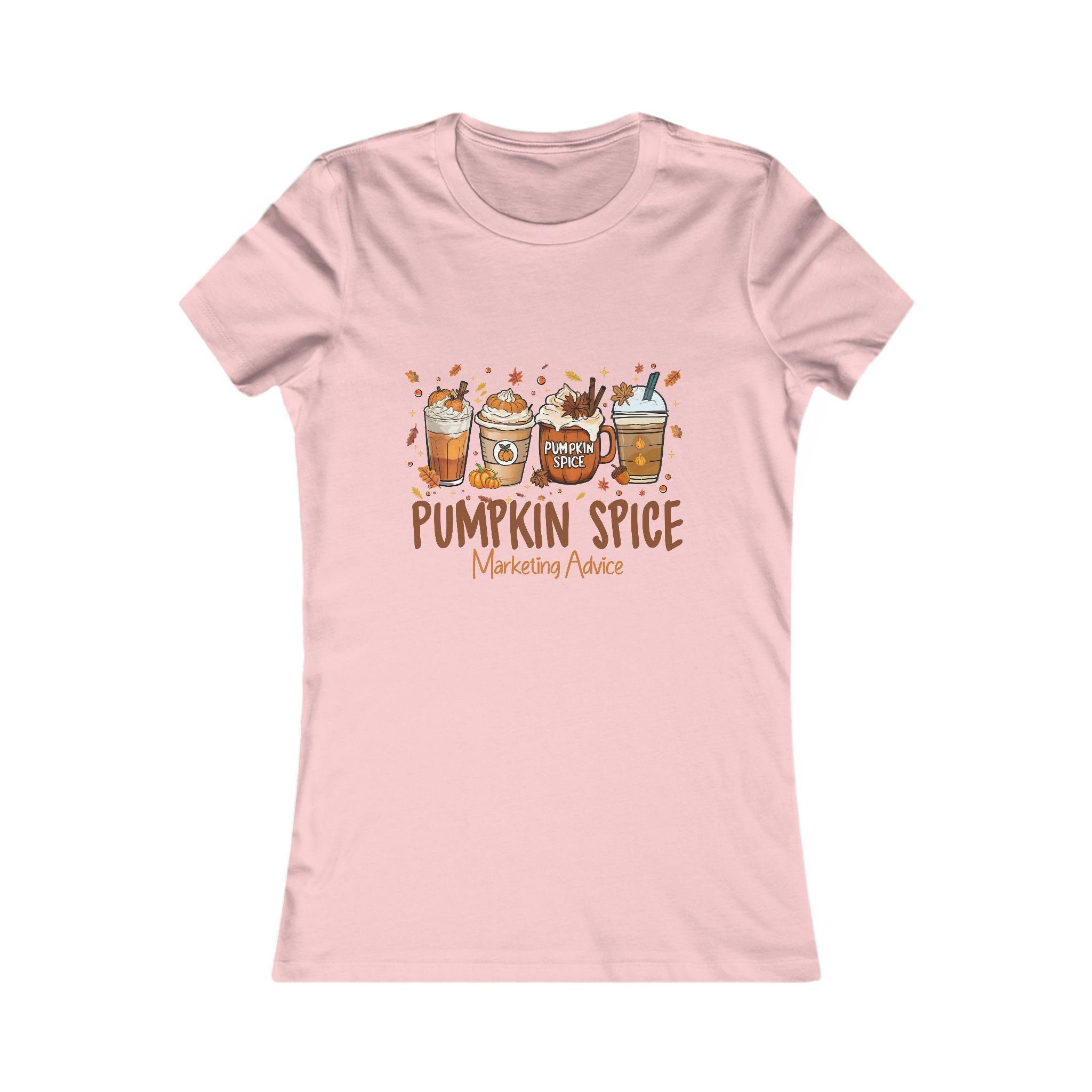 Pumpkin Spice  Marketing Advice Women's Tee - Cozy Fall Top, Cute Autumn Shirt, Gift for Coffee Lovers, Seasonal Fashion, Thanksgiving Apparel