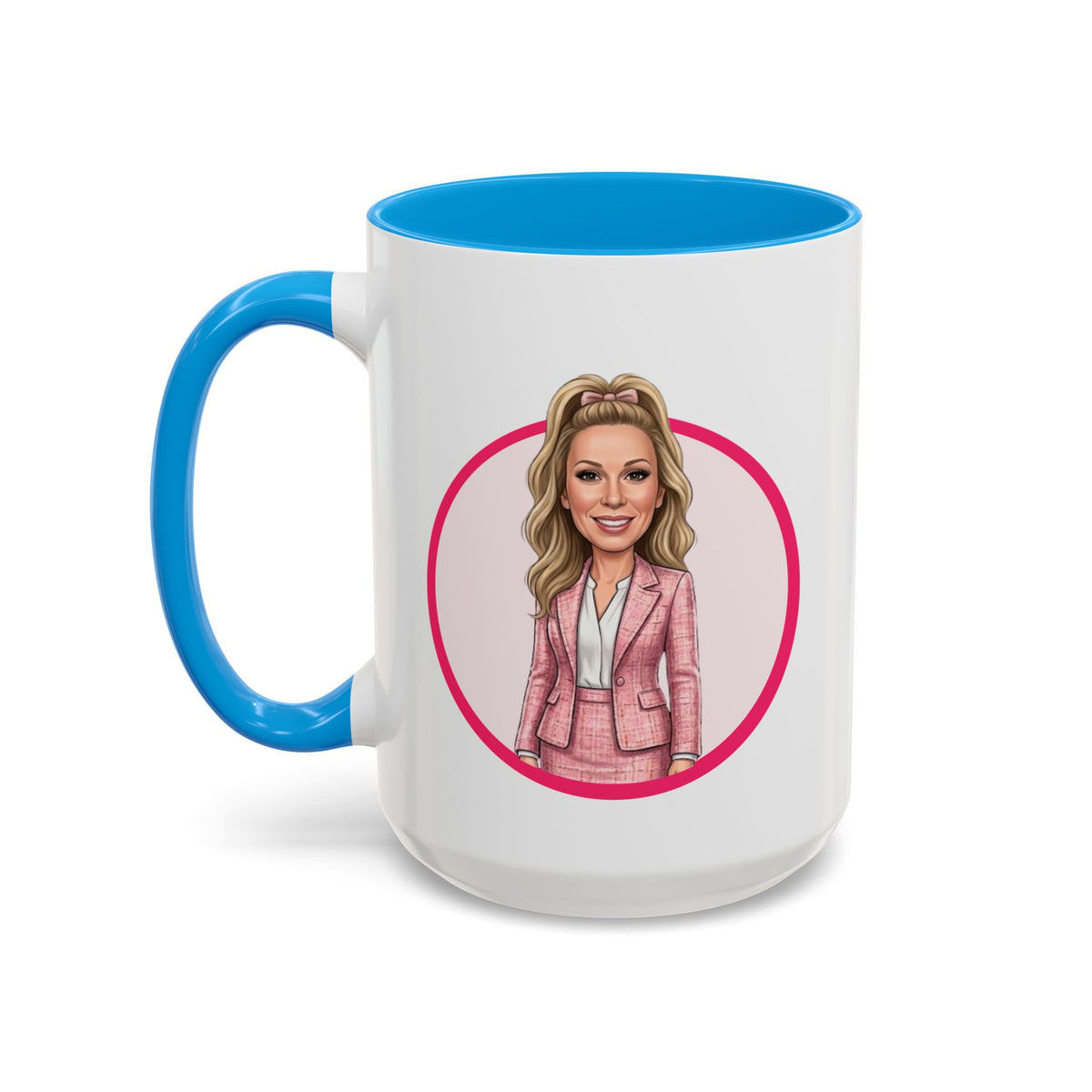 He Knows When You’re Not Ranking Funny Santa Mug with Caricature