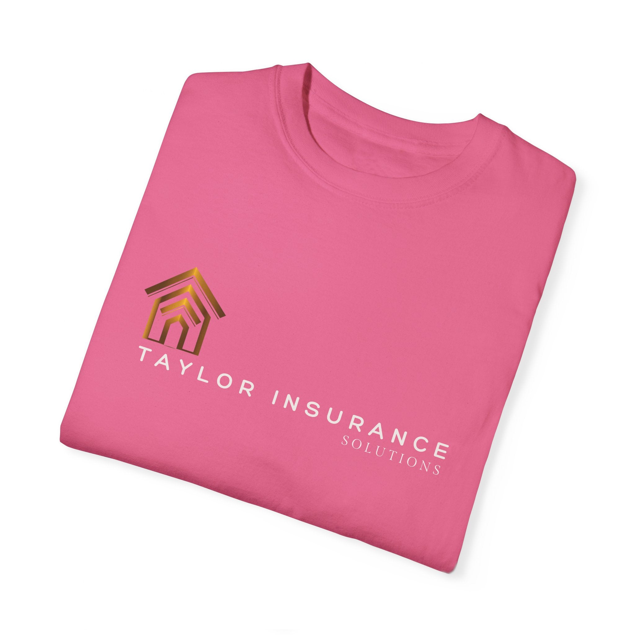 Unisex Garment-Dyed T-shirt White Logo - Monette Taylor