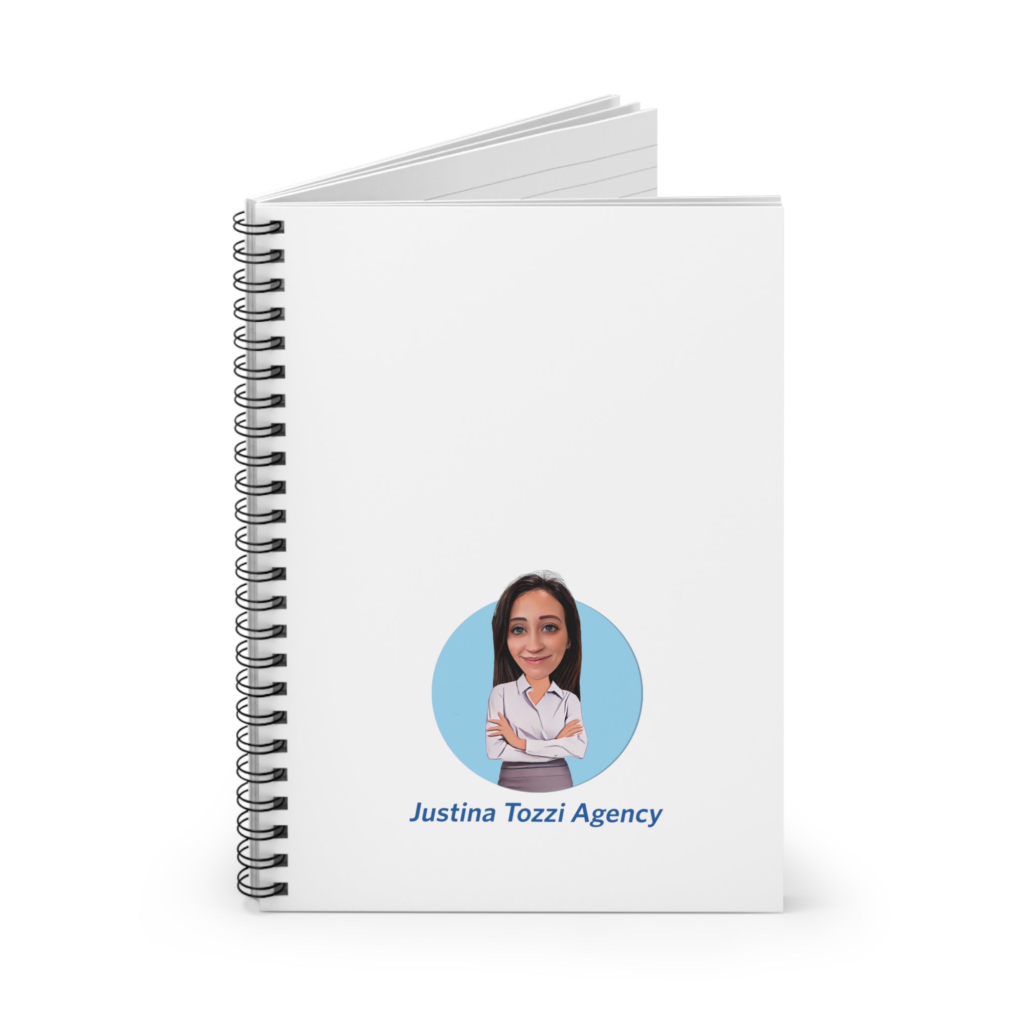 Justina Tozzi Agency  Caricature Spiral Notebook - Ashley