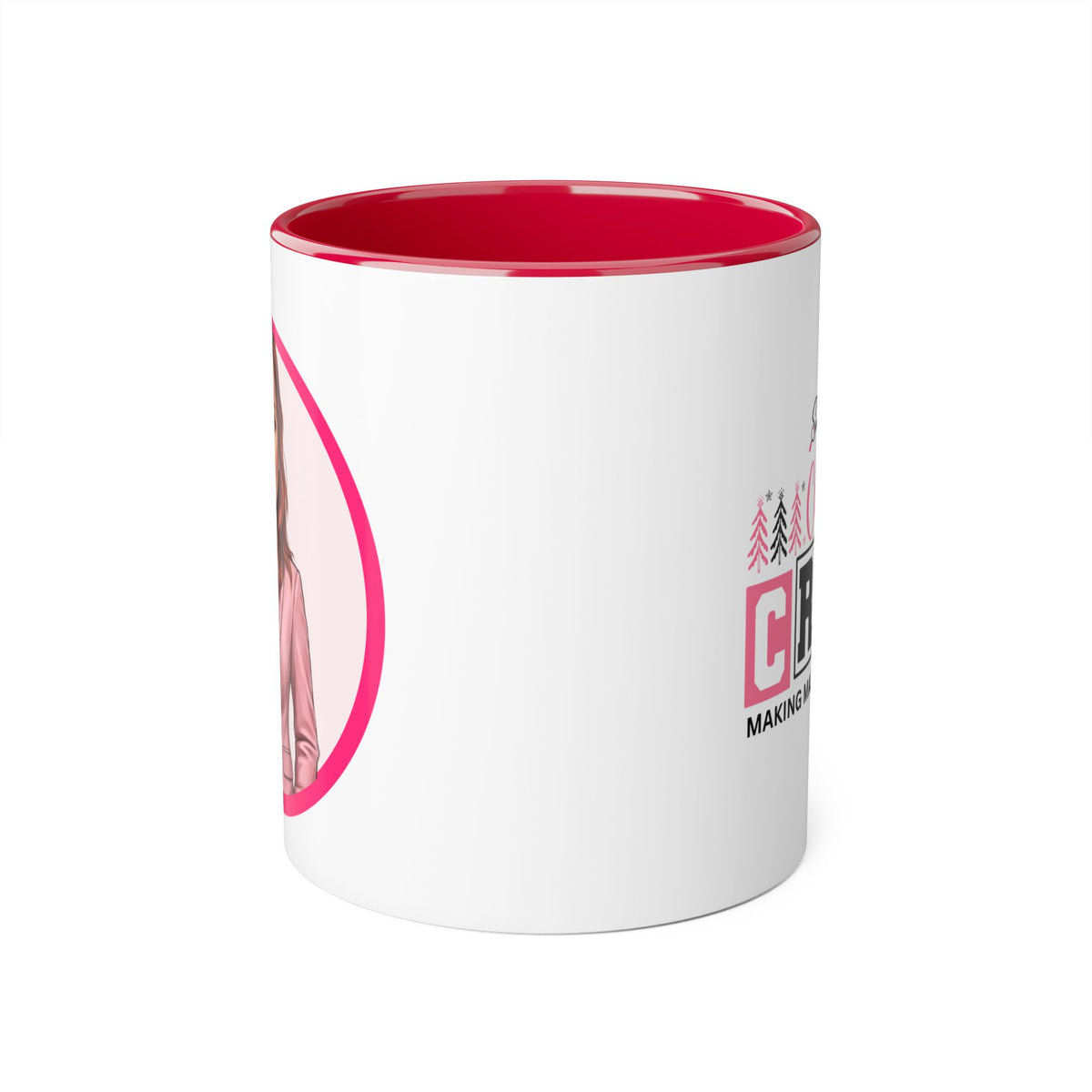 Heather T Caricature Portrait Accent Mug — Search Perfect Caricature Christmas