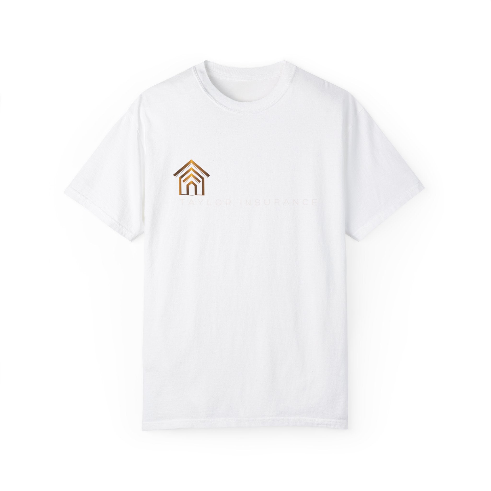Unisex Garment-Dyed T-shirt White Logo - Monette Taylor