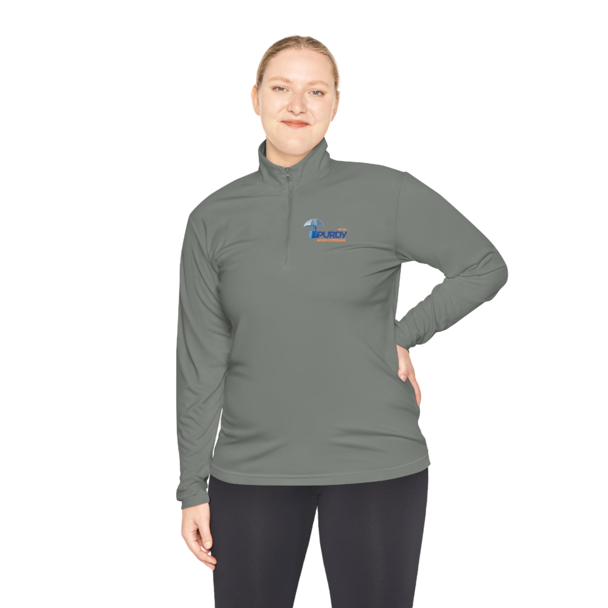Unisex Quarter-Zip Pullover - Kevin Purdy Logo