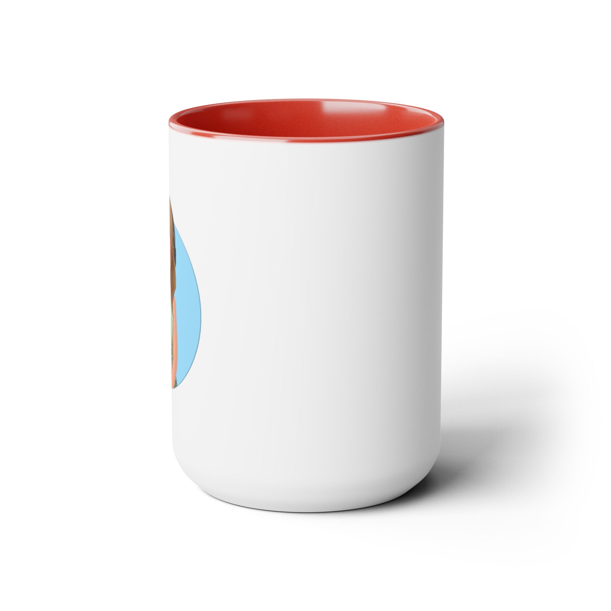 Kevin Purdy Agency  Caricature Two-Tone Coffee Mugs, 15oz - Addison