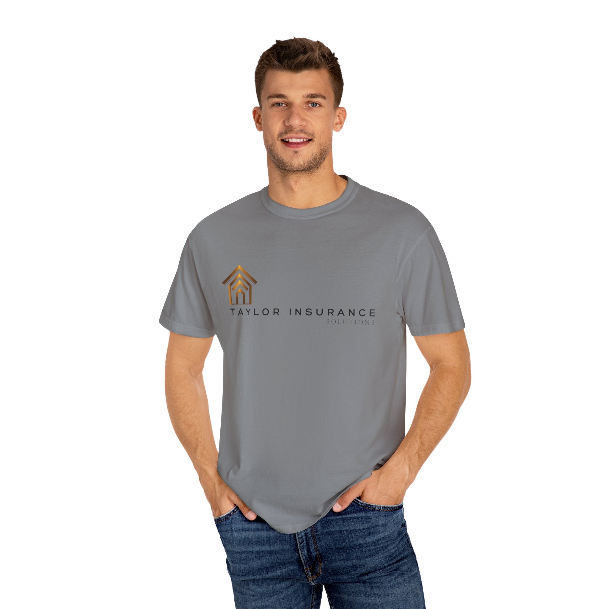 Unisex Garment-Dyed T-shirt Black Logo - Monette Taylor