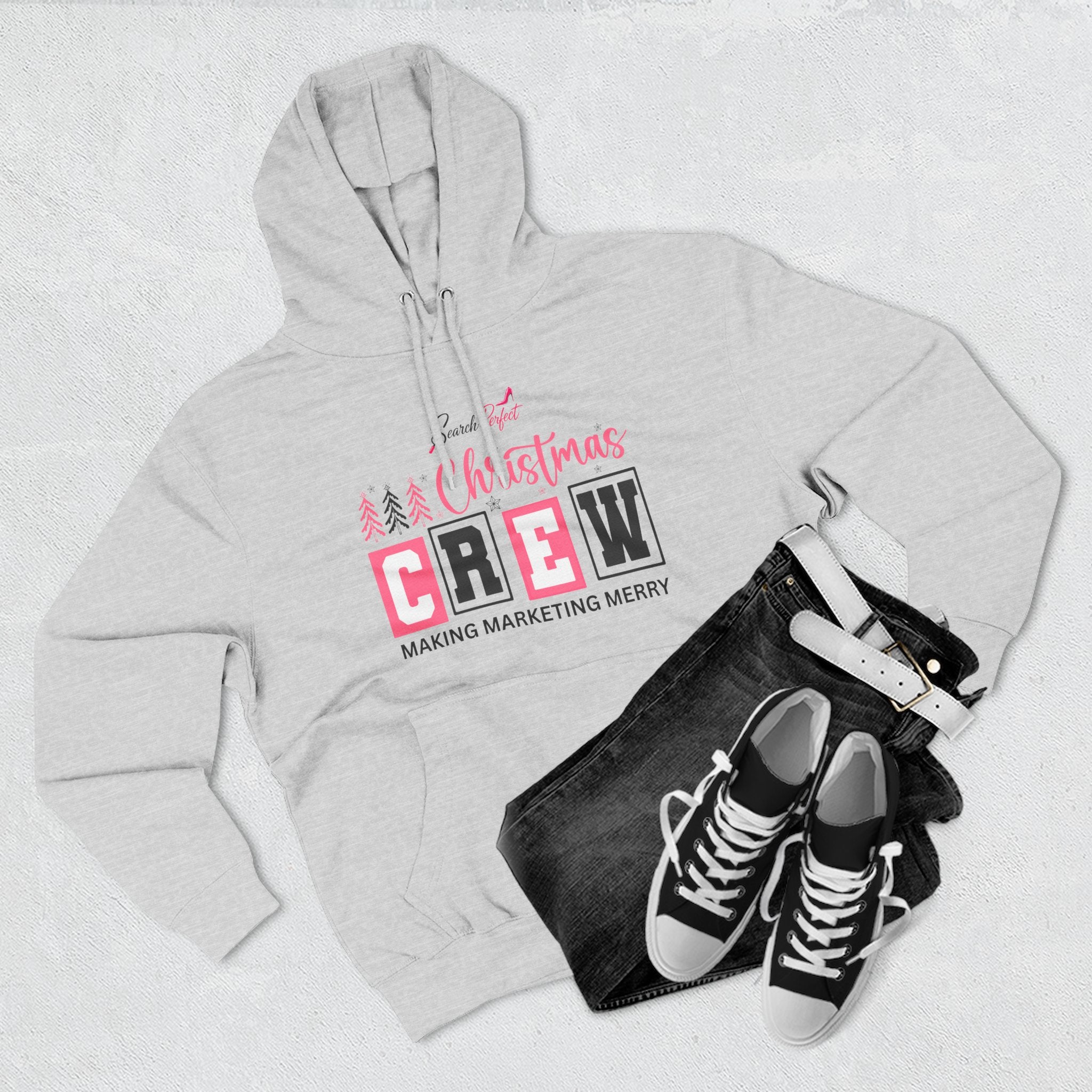 Christmas Crew Hoodie — "Search Perfect" Marketing Team Holiday Pullover