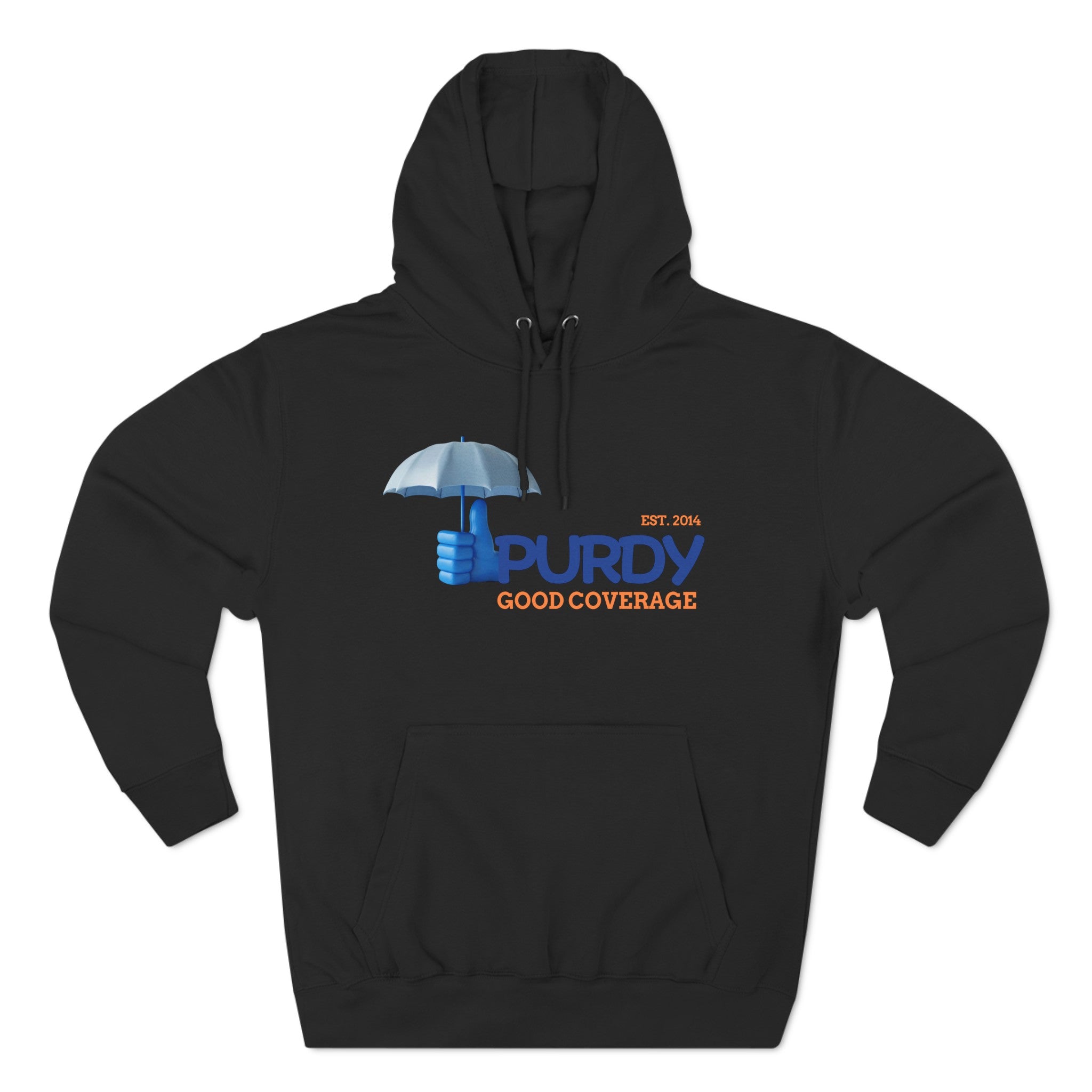 Three-Panel Fleece Hoodie - Kevin Purdy Logo