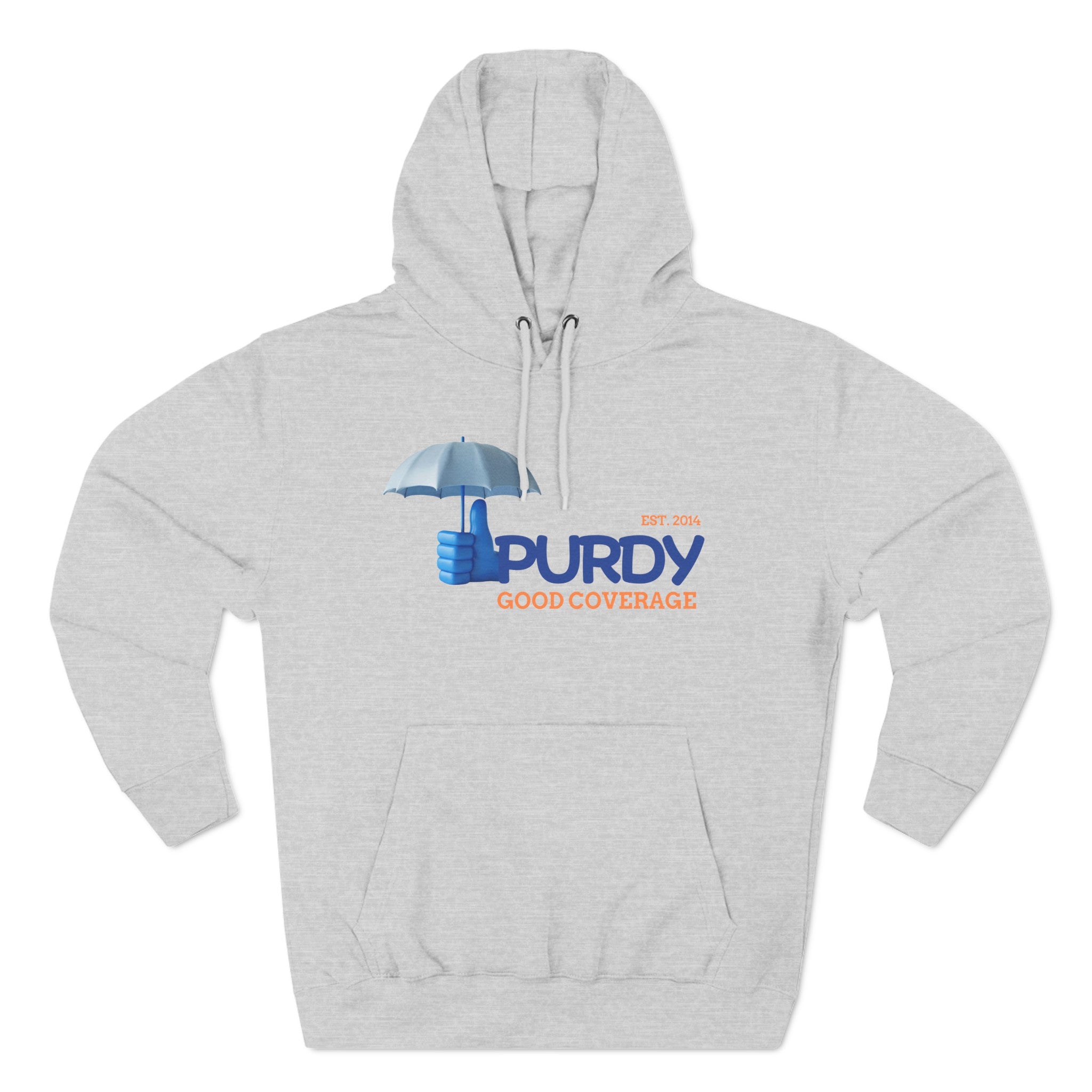 Three-Panel Fleece Hoodie - Kevin Purdy Logo