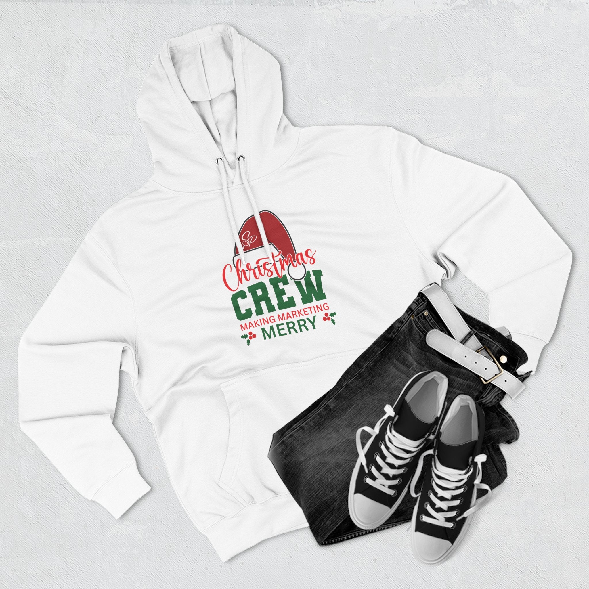Unisex Christmas Crew Hoodie -  Search Perfect Making Marketing Merry Holiday Sweatshirt