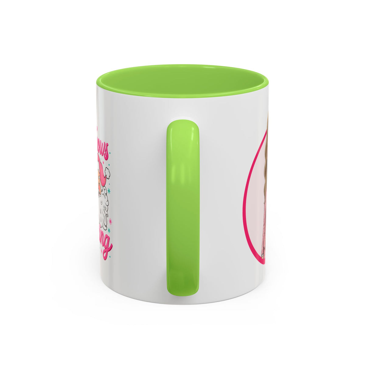 He Knows When You’re Not Ranking Funny Santa Mug with Caricature