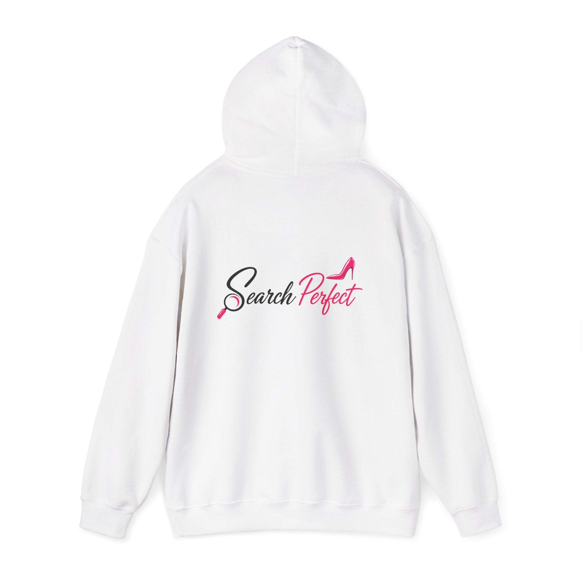 Santa Graphic Hoodie — "He Knows When You’re Not Ranking" SEO Funny Holiday Hoodie (Search Perfect Back)