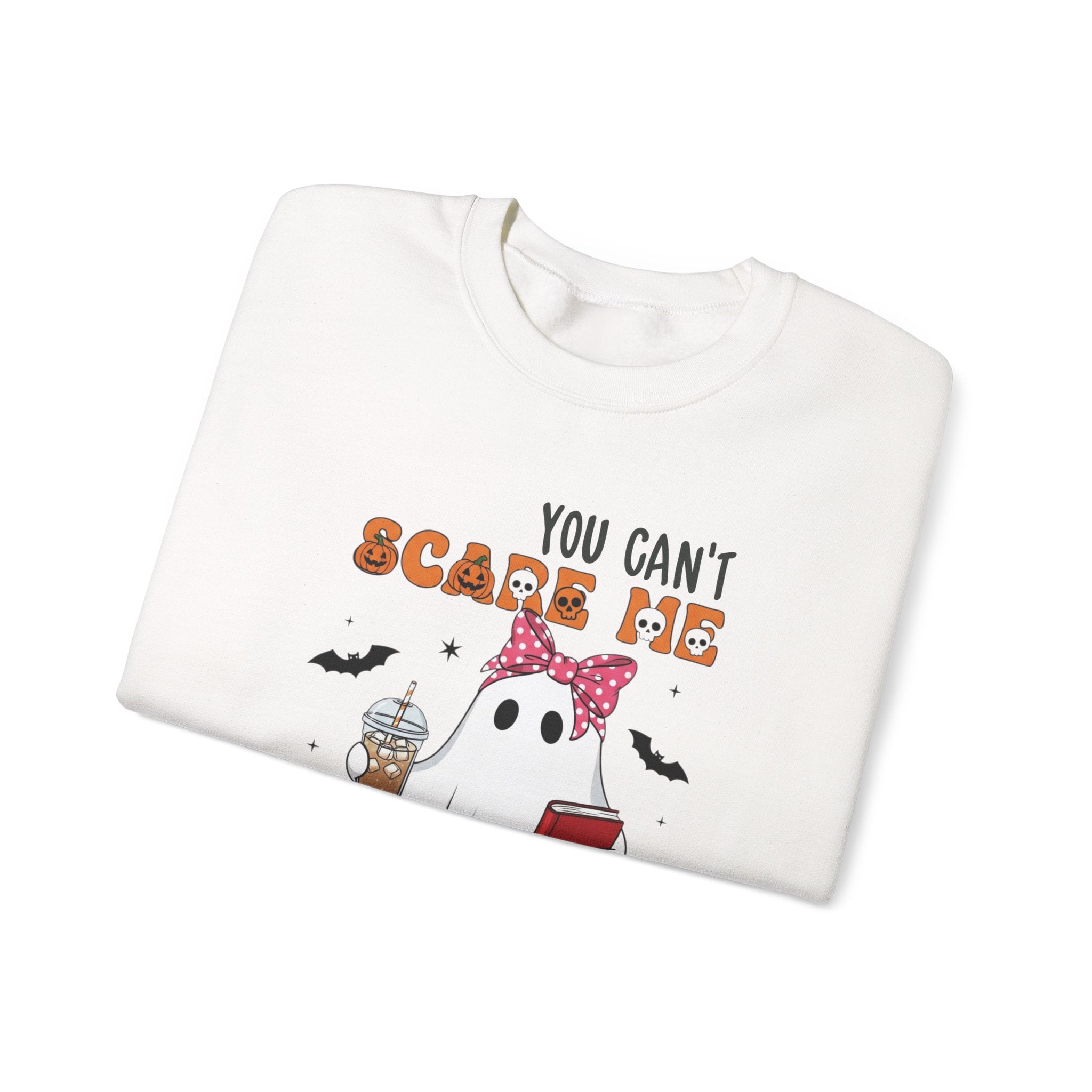 Funny Marketing Sweatshirt, Cute Ghost Ghoul Design, Halloween Gift, Unisex Crewneck, Work Humor