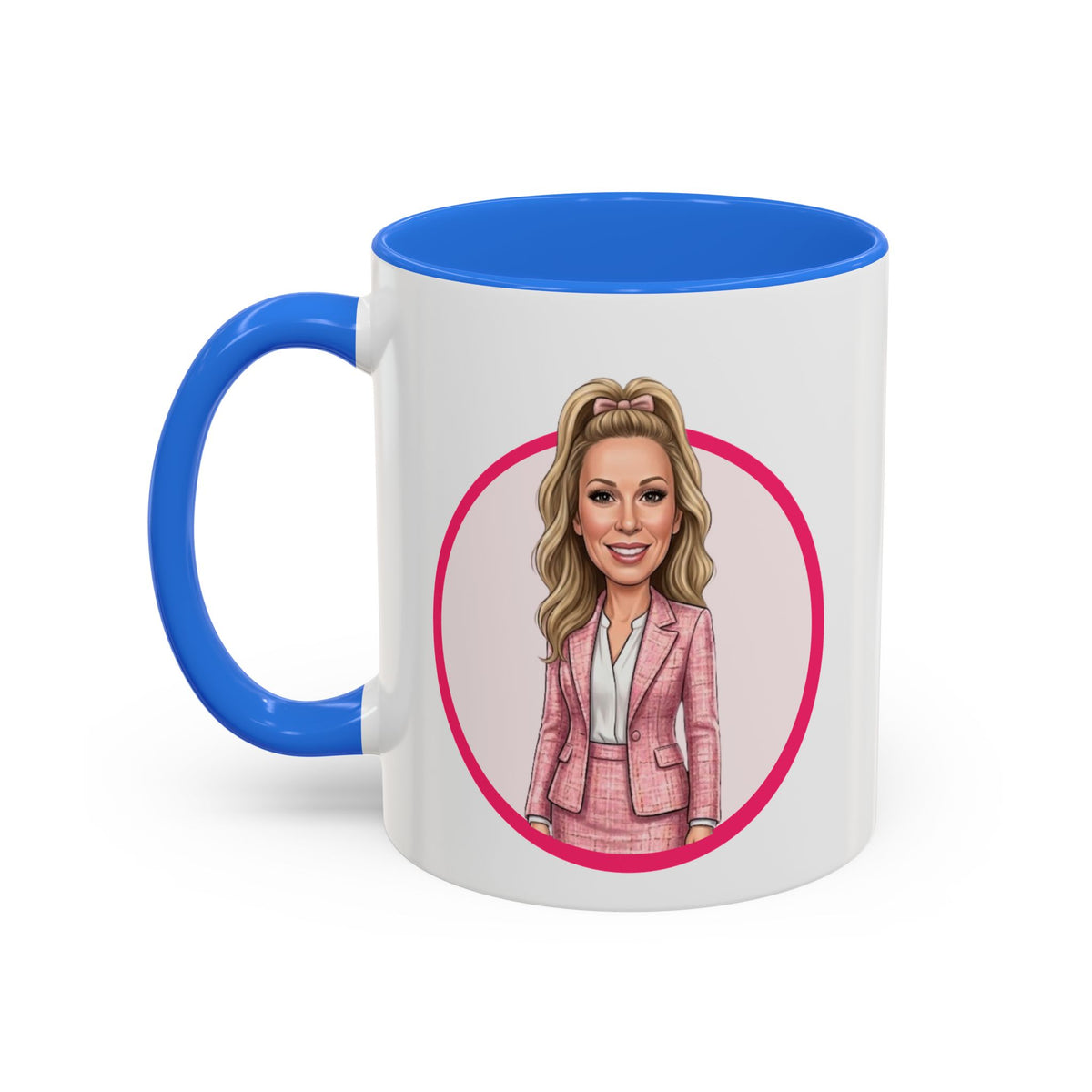 He Knows When You’re Not Ranking Funny Santa Mug with Caricature