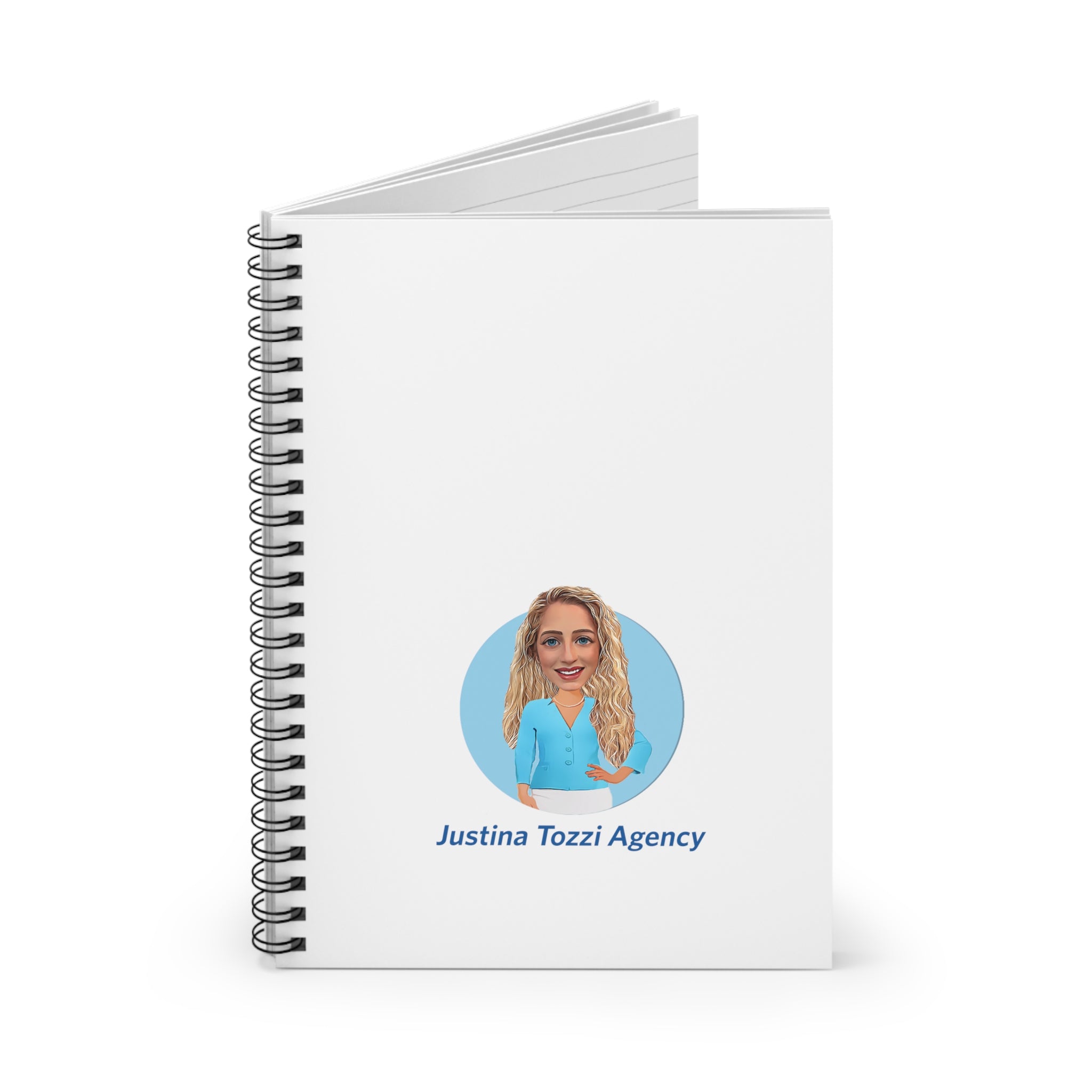Justina Tozzi Agency  Caricature Spiral Notebook - Justina