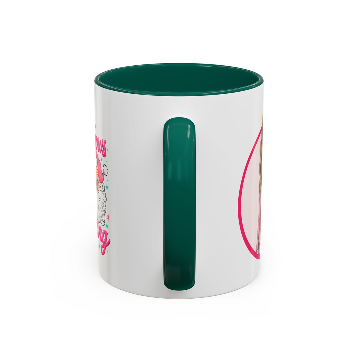 He Knows When You’re Not Ranking Funny Santa Mug with Caricature