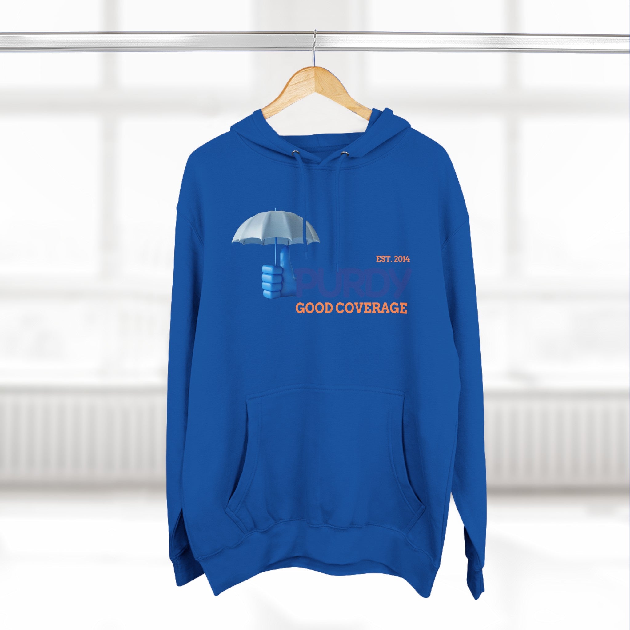 Three-Panel Fleece Hoodie - Kevin Purdy Logo