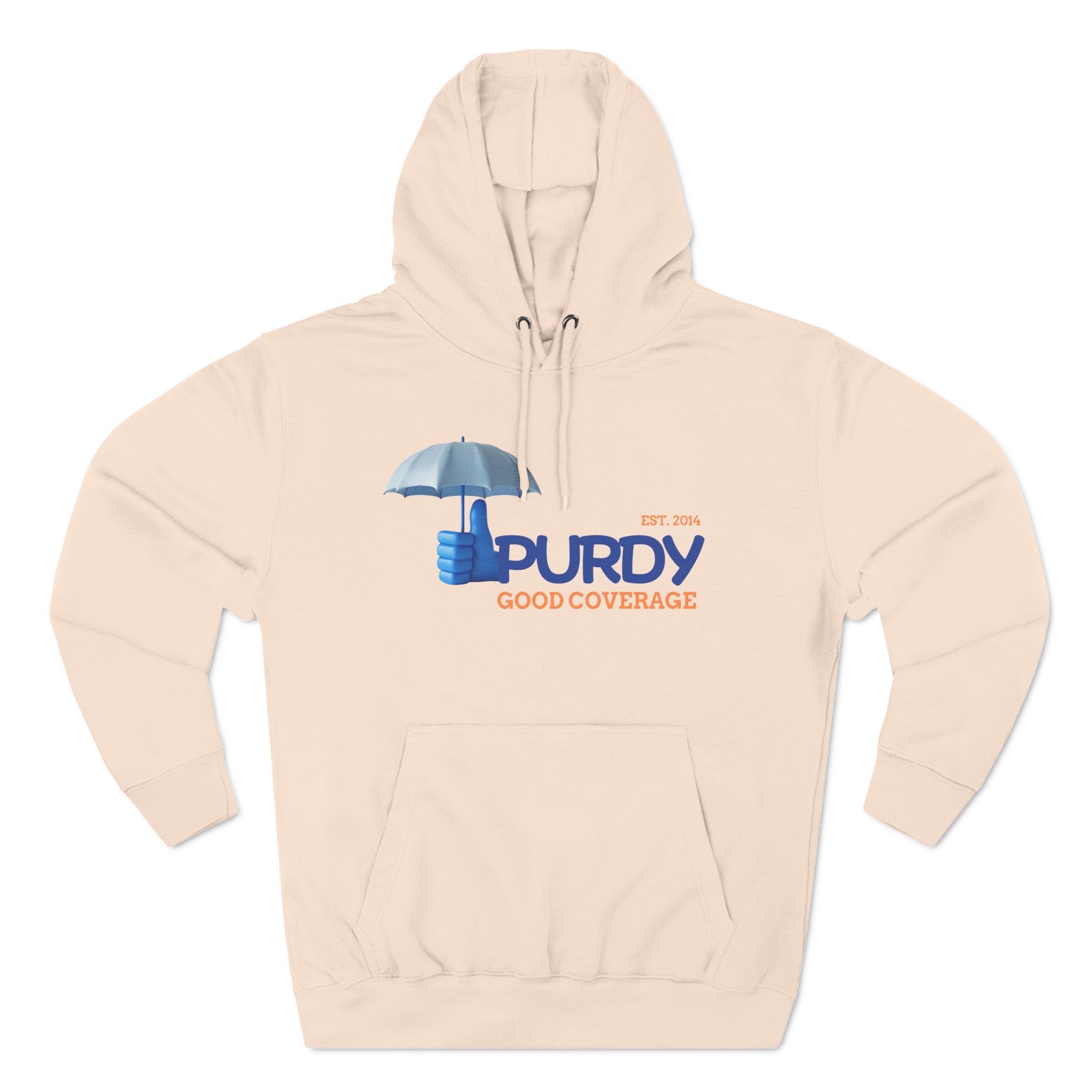 Three-Panel Fleece Hoodie - Kevin Purdy Logo