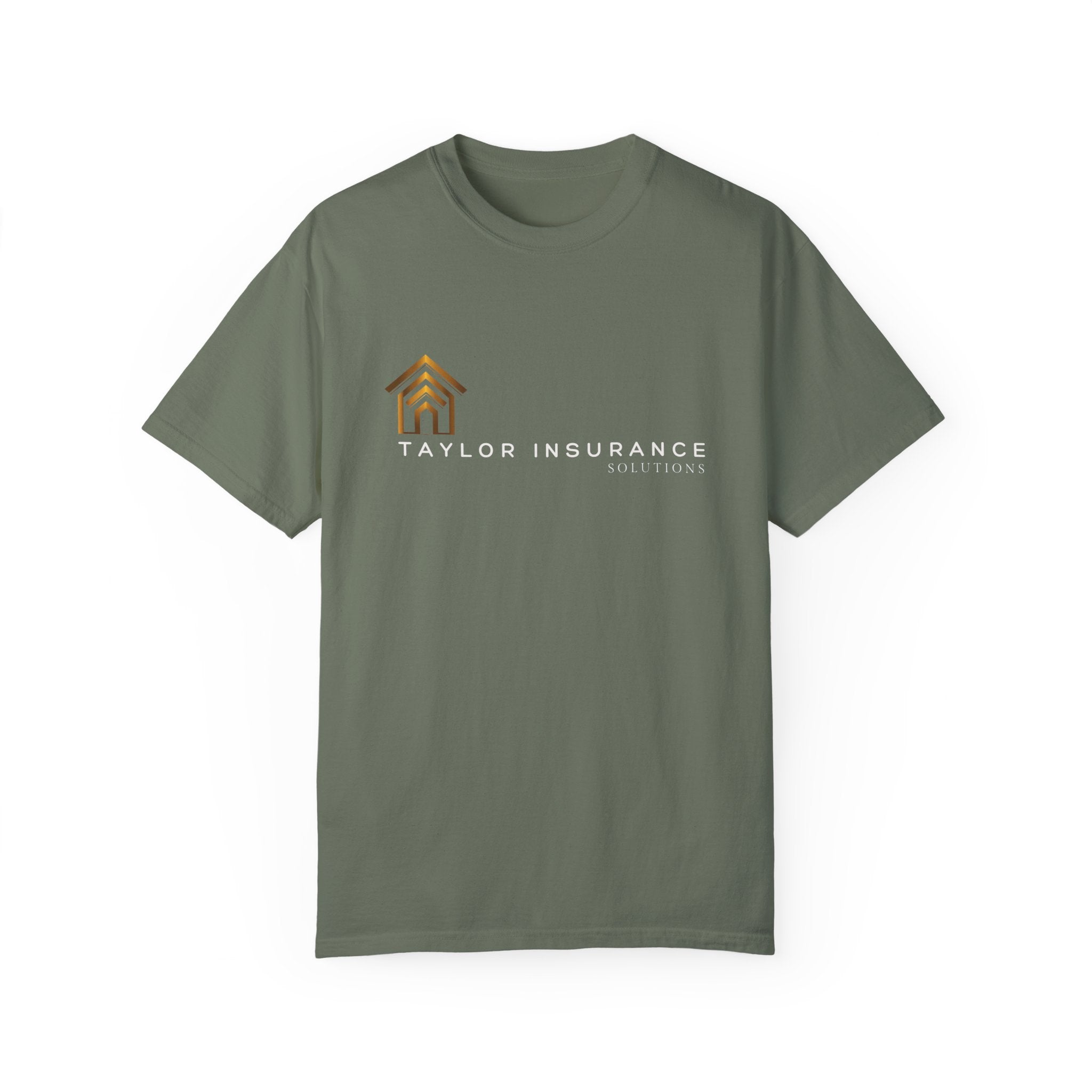 Unisex Garment-Dyed T-shirt White Logo - Monette Taylor