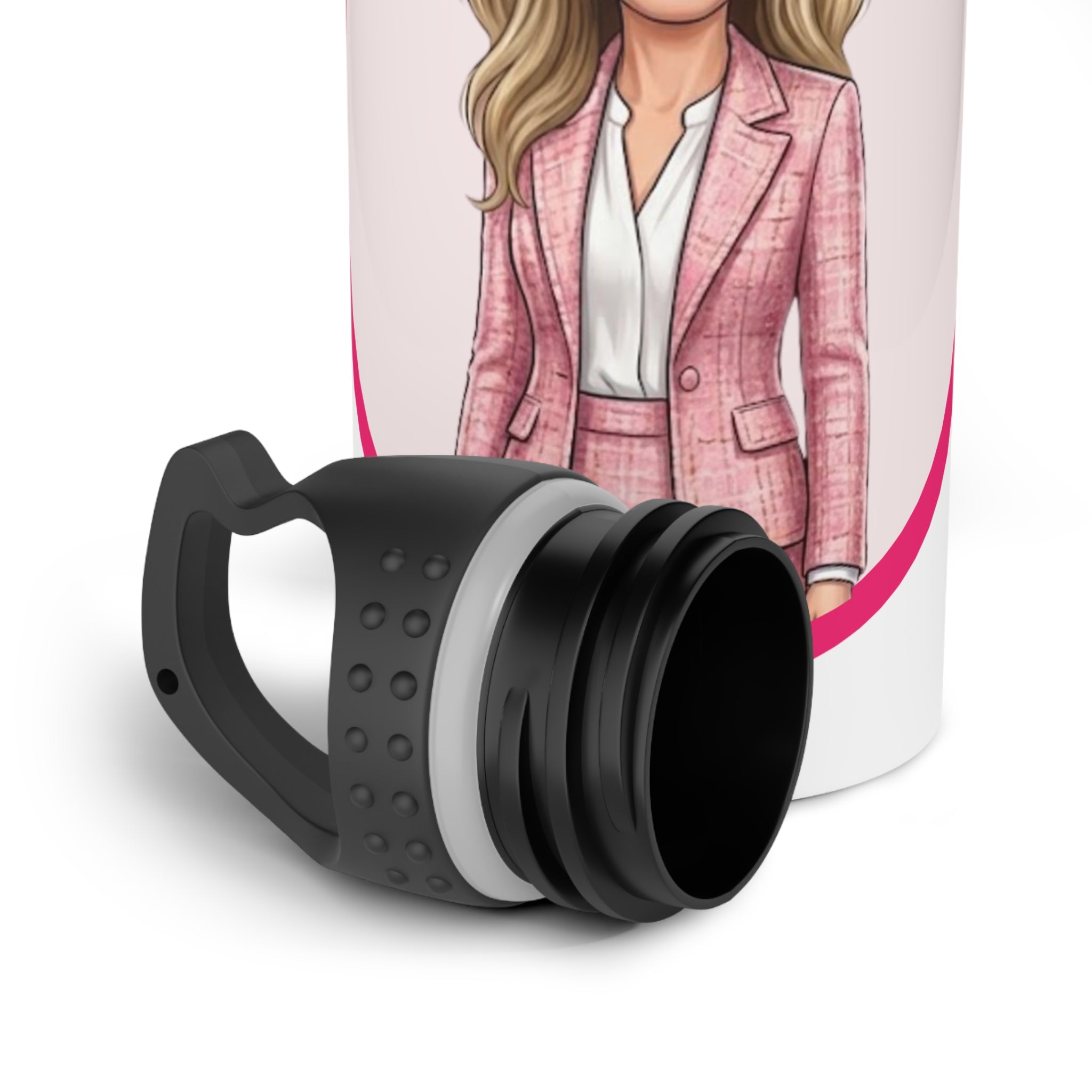 Search Perfect Caricature Stainless Steel Water Bottle